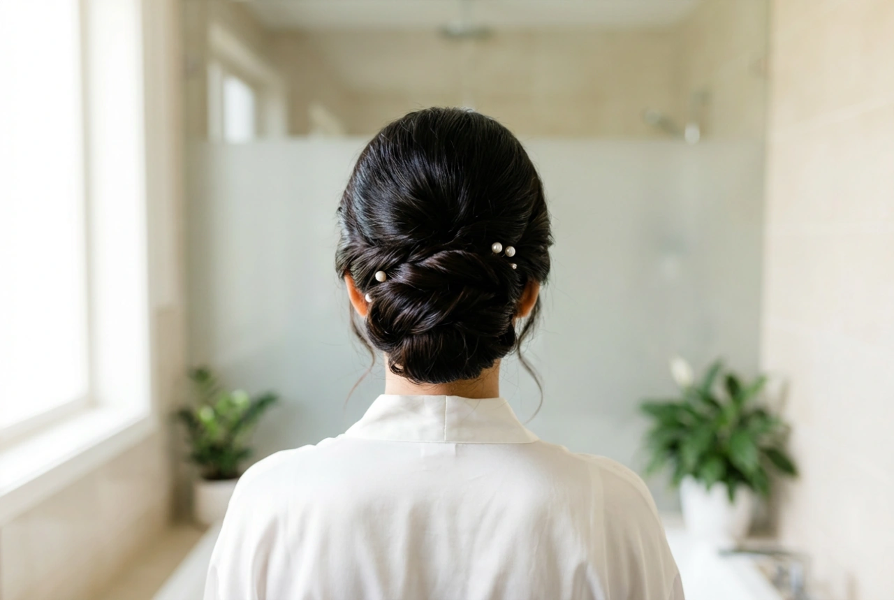 Peinados de boda para cabello liso: recogidos elegantes y duraderos