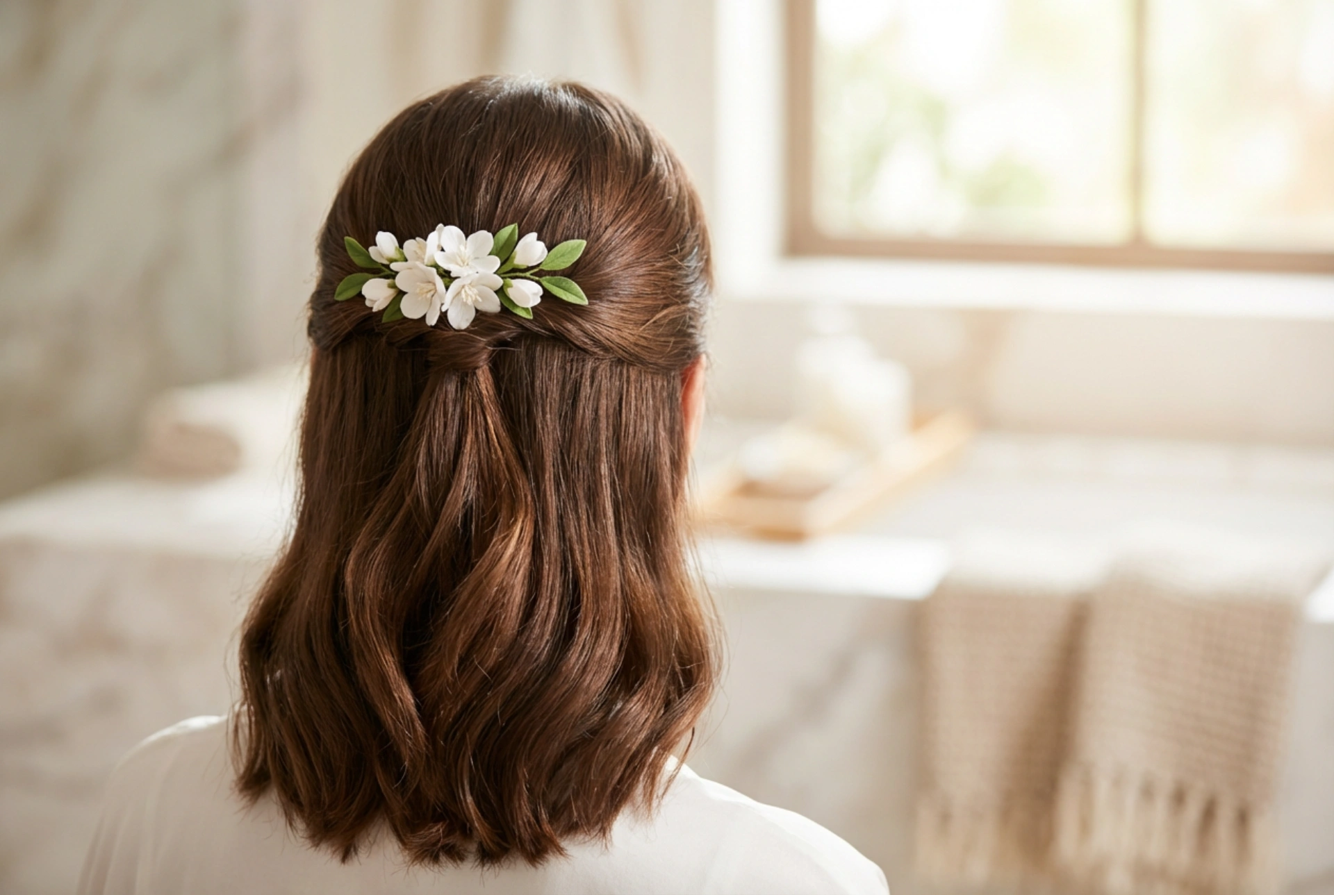 Peinados de novia para pelo hasta los hombros: moños, semirecogidos y ondas