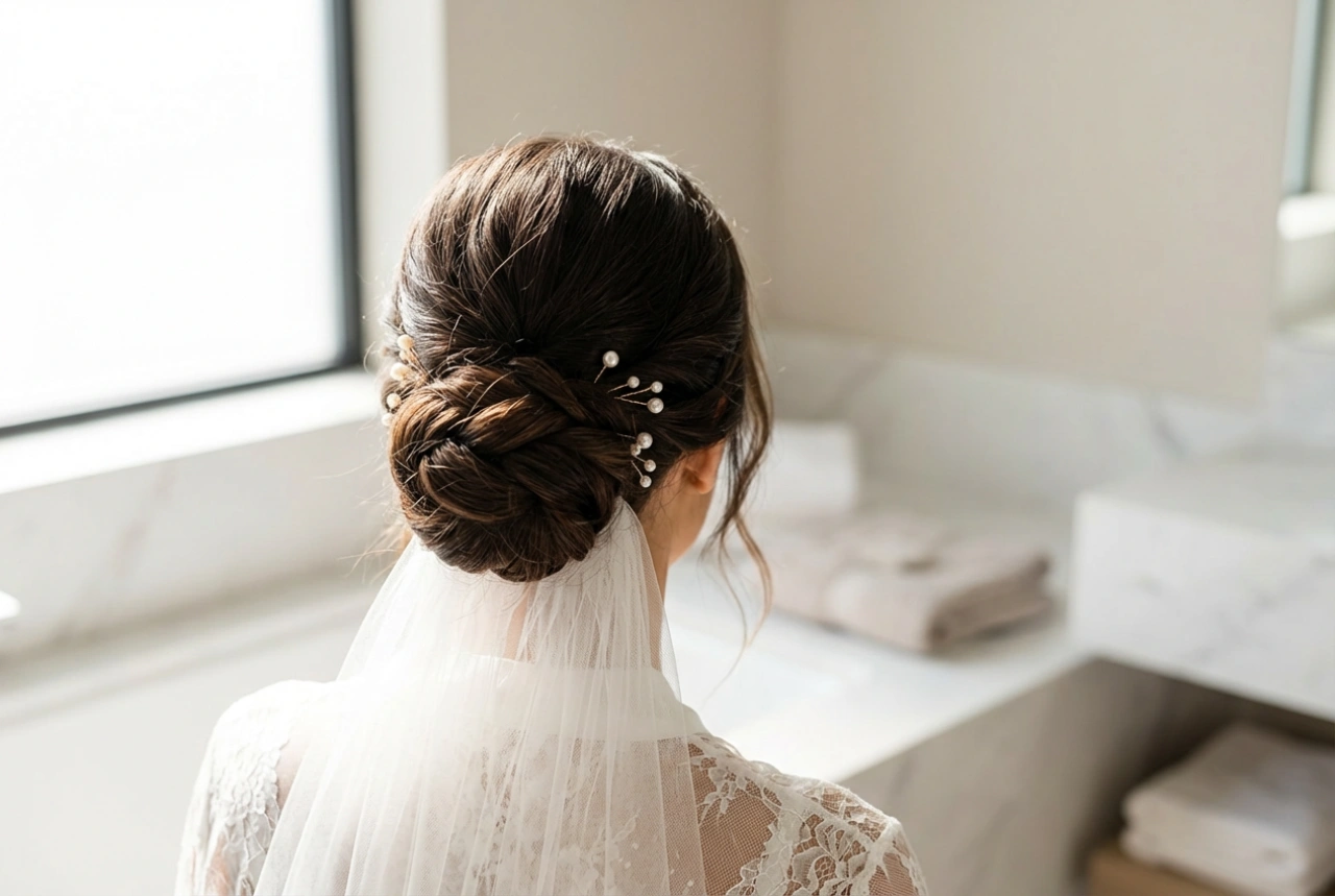 Moño de novia: un recogido elegante paso a paso con accesorios