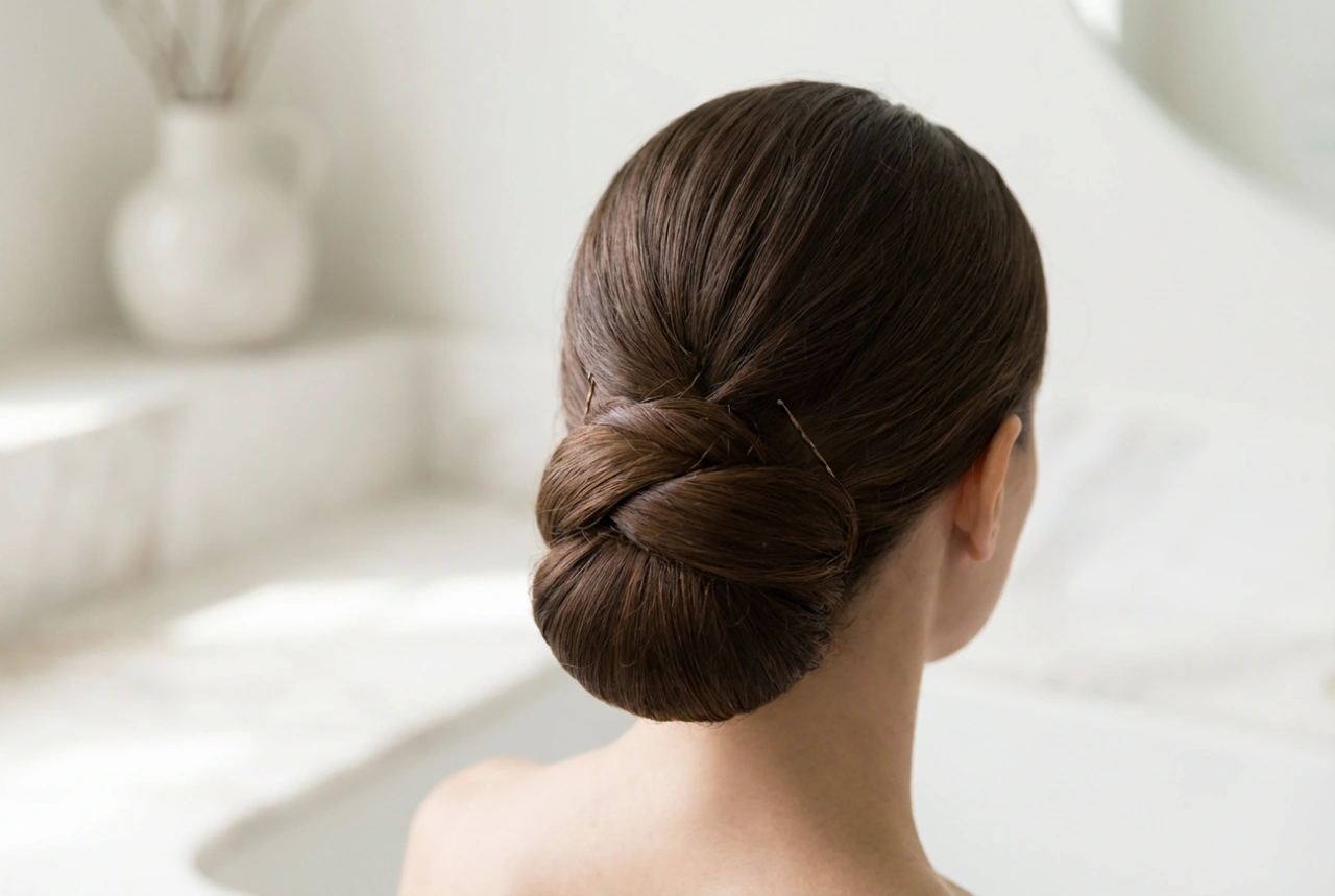 Moño en el pelo: conceptos básicos de peinado, variantes y trucos con horquillas