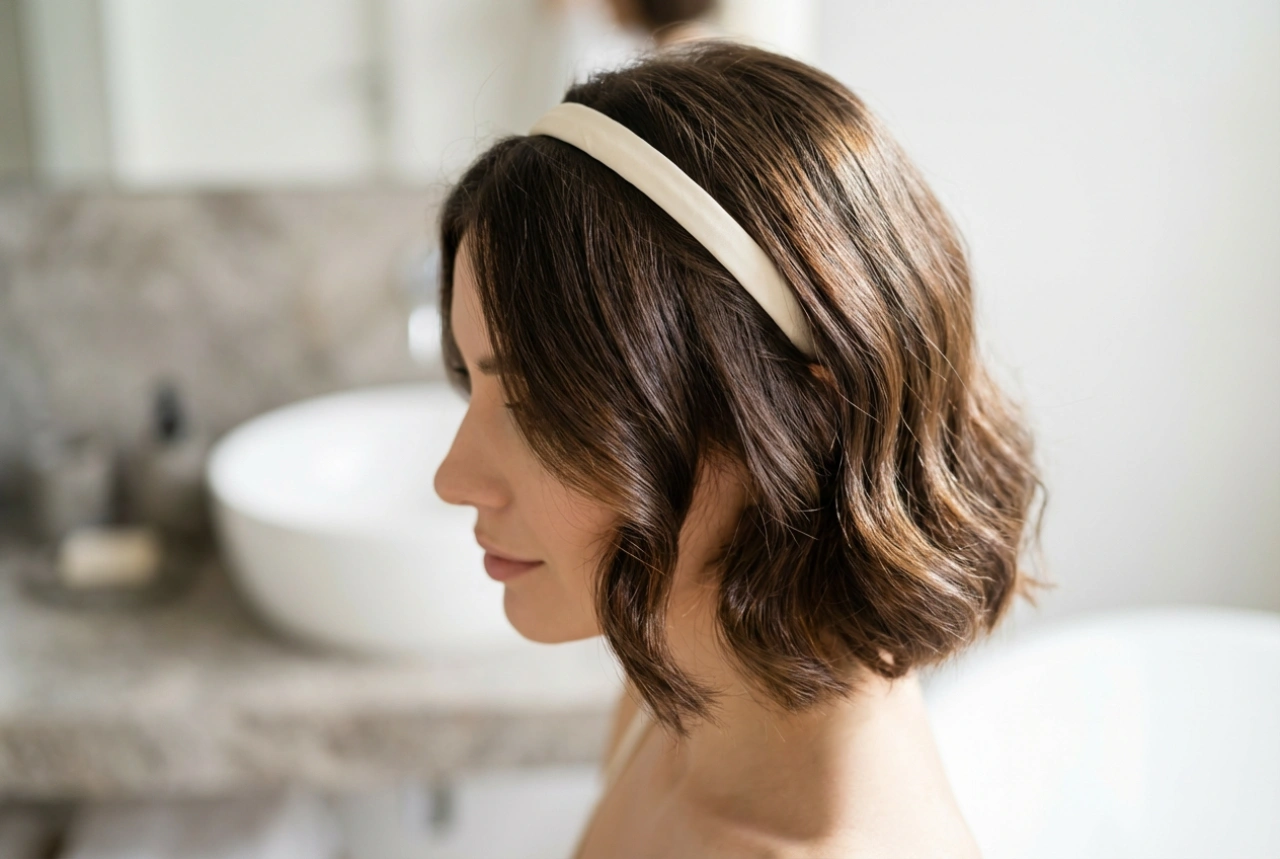 Peinados elegantes para cabello corto: ondas rápidas, diademas y textura