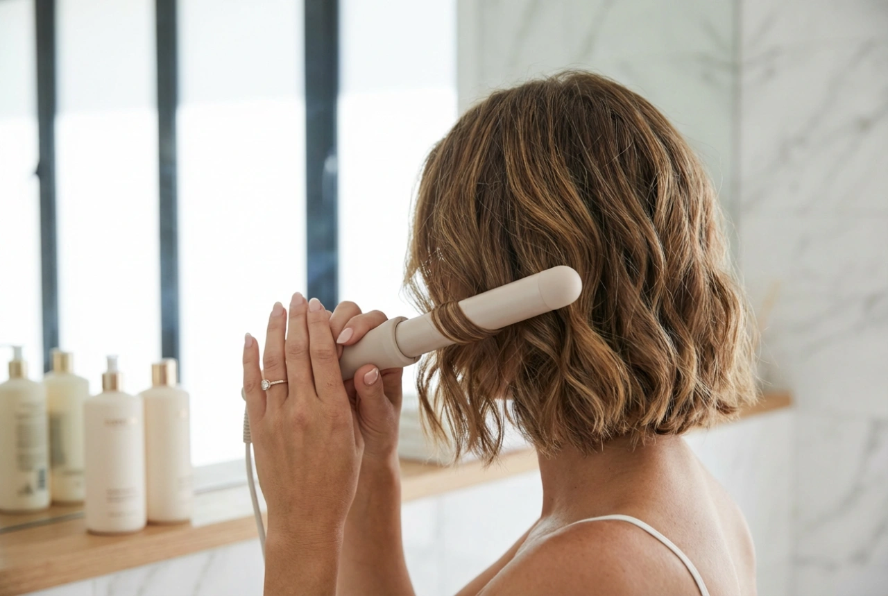 Rizos rotos en cabello corto paso a paso: herramientas y fijación