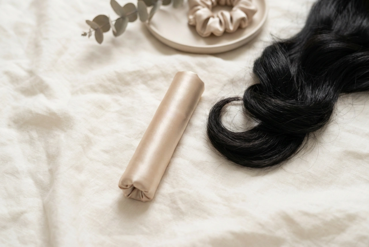 Rizador de seda para el cabello: cómo colocarlo y fijar los rizos durante la noche