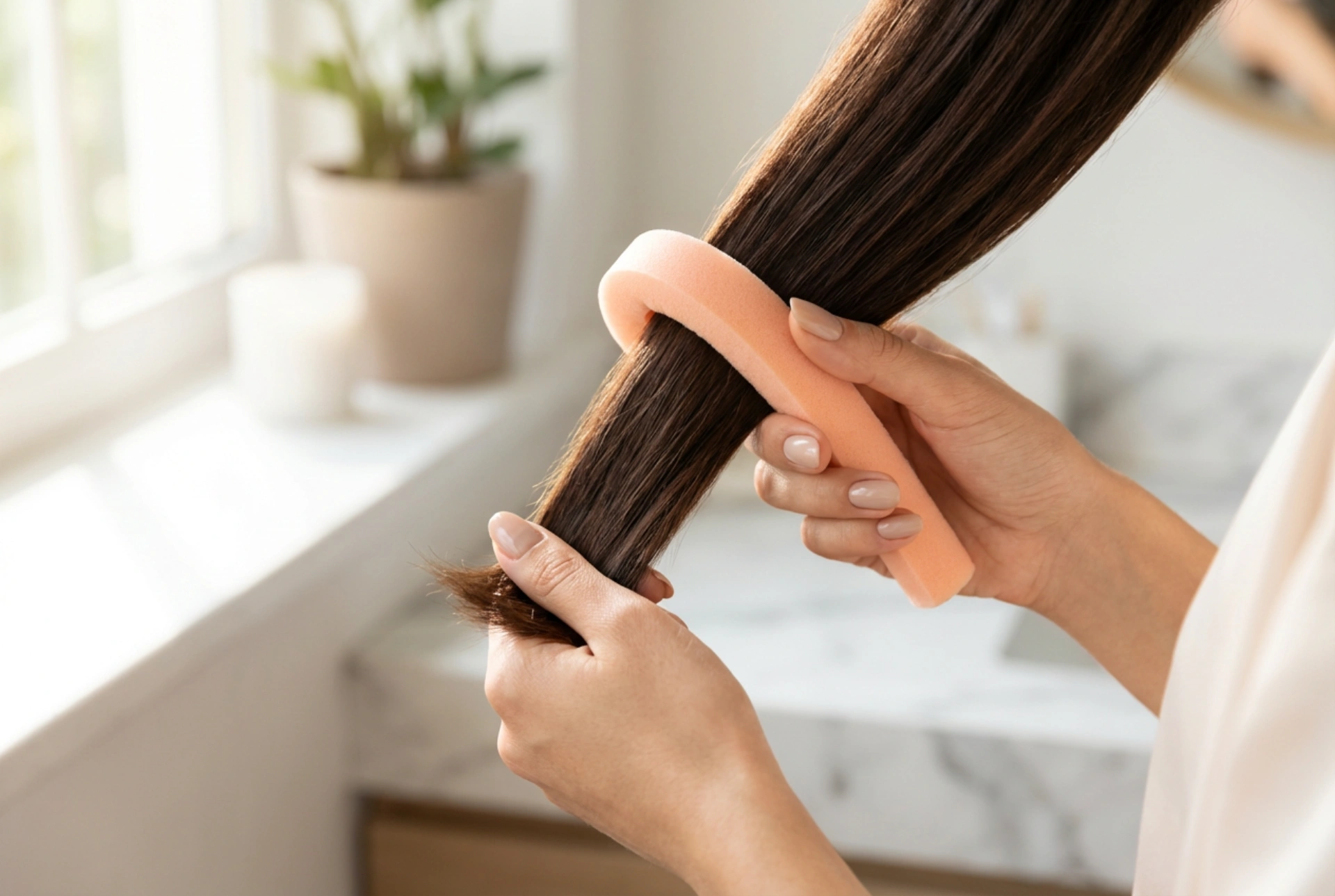 Rizador de pelo sin calor: colocación, fijación y retirada sin encrespamiento