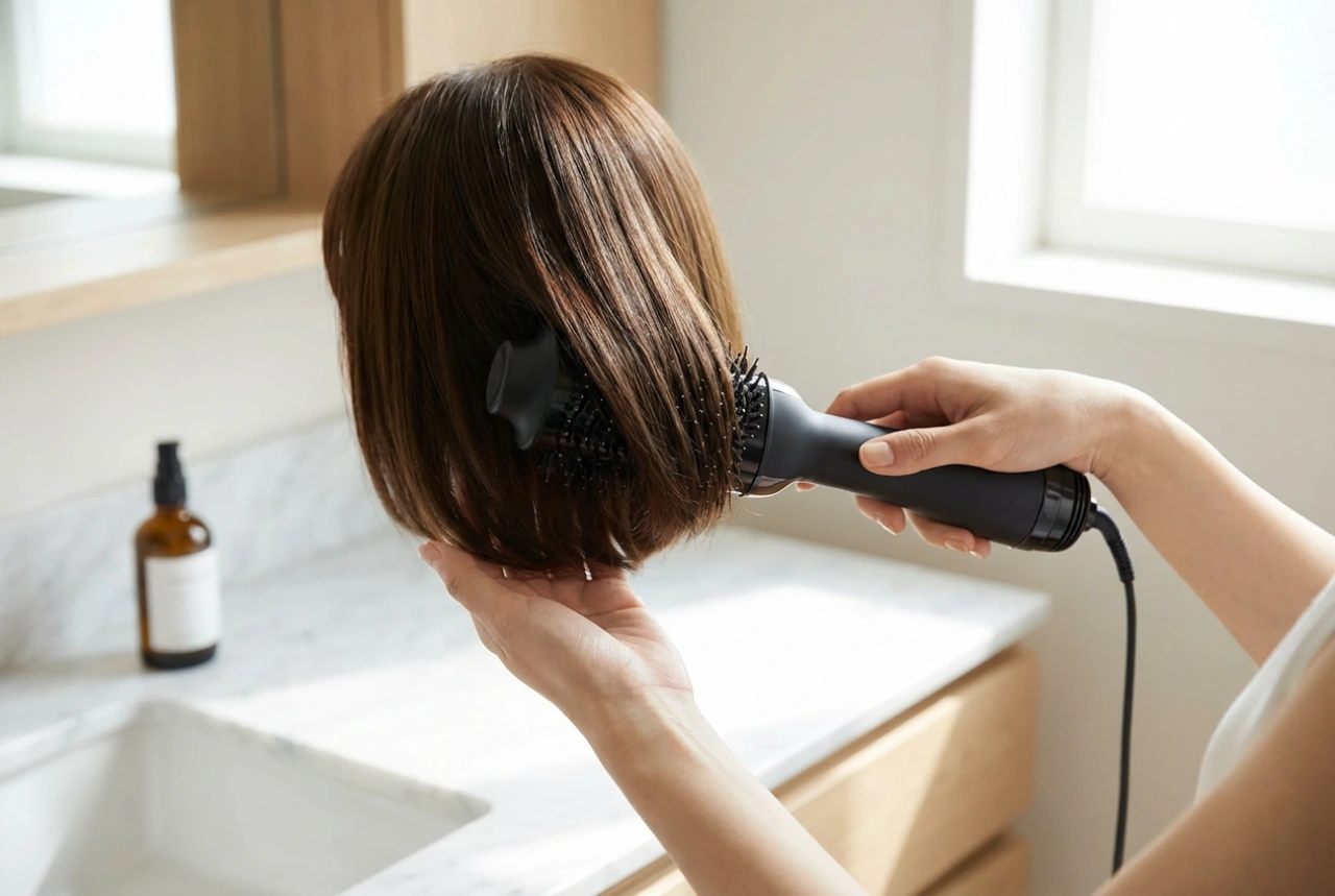 Cepillo secador para pelo corto: modelado paso a paso