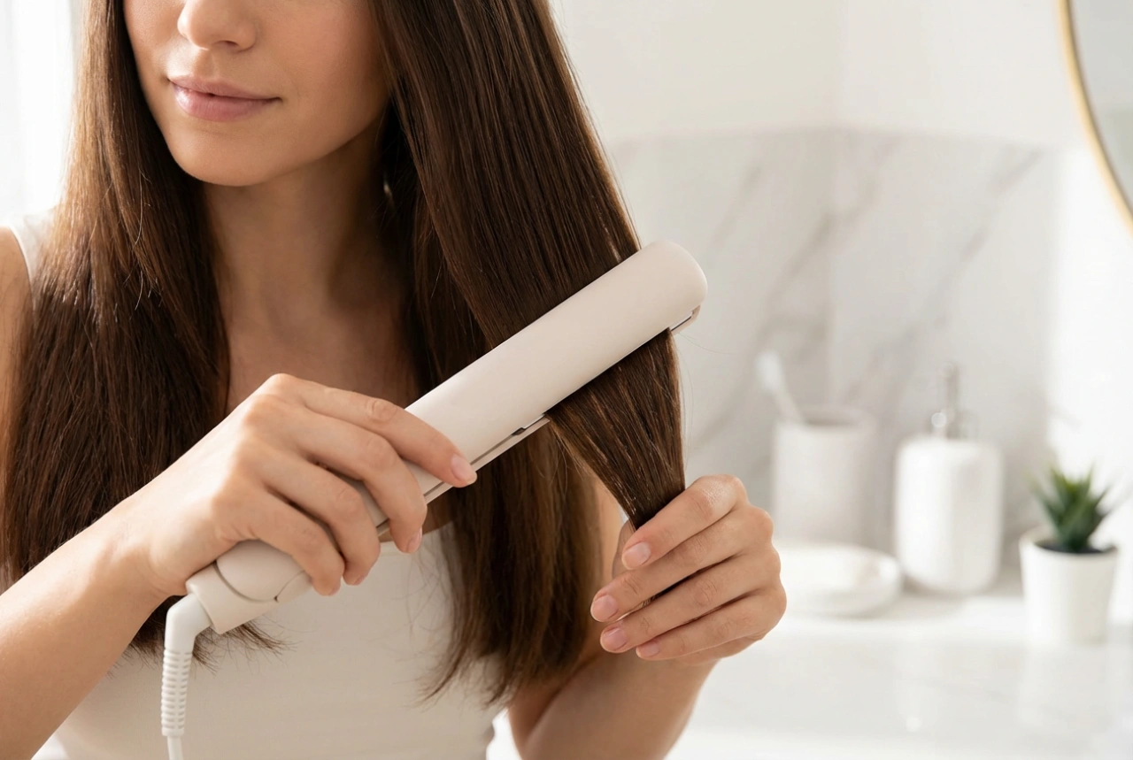 Plancha de pelo con ionización: cabello liso y sin encrespamiento