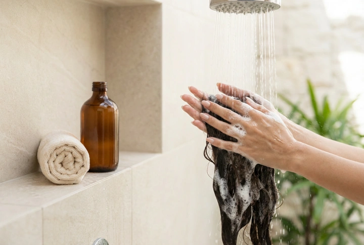 Cómo cuidar las extensiones: champú para cabello con extensiones y lavado delicado