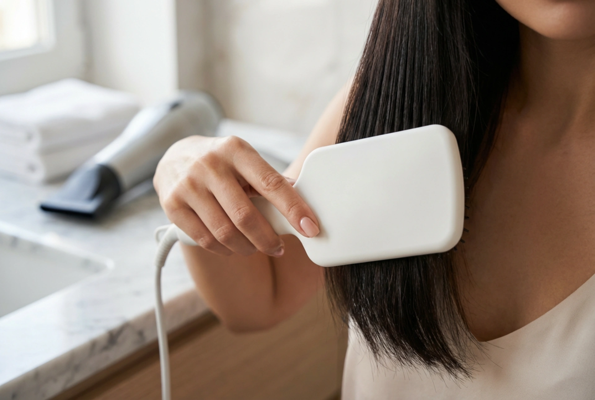 Secador para alisar el cabello: cepillos alisadores y técnica de secado