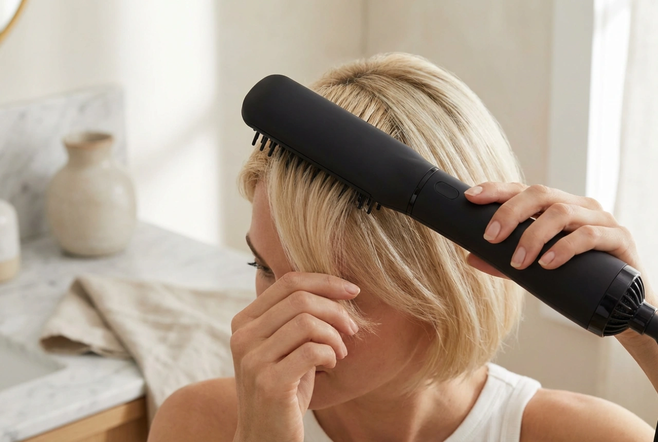 Cepillo secador para cabello corto: volumen desde la raíz y peinado rápido