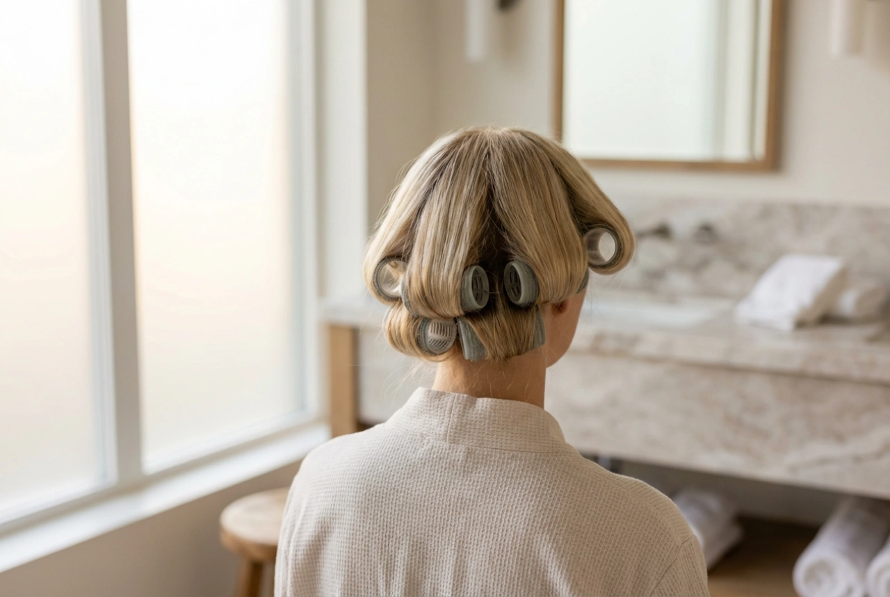 Rodillos para levantar el cabello en la raíz: volumen paso a paso