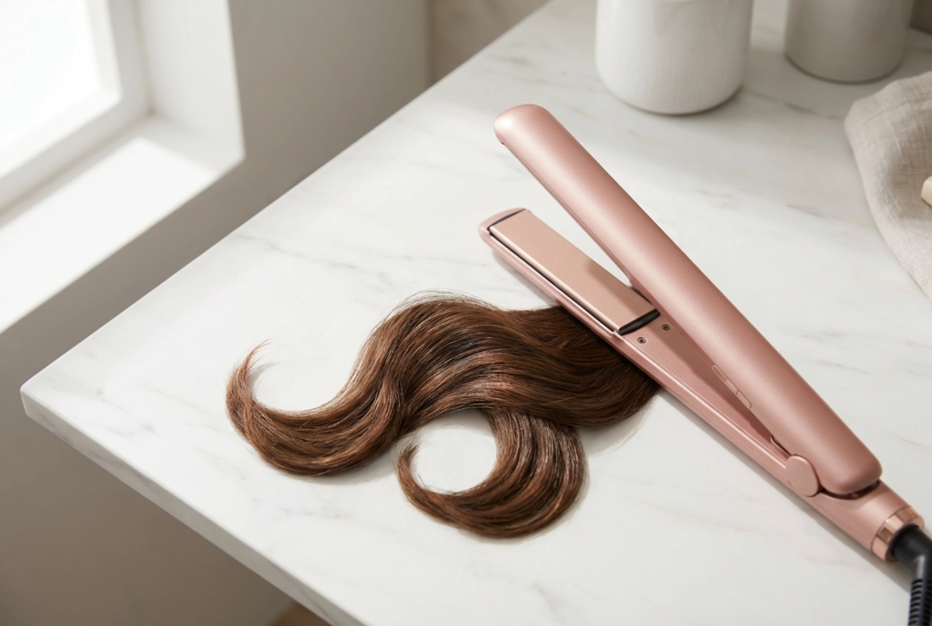 Plancha 2 en 1 para cabello corto: ondas, puntas hacia afuera y alisado