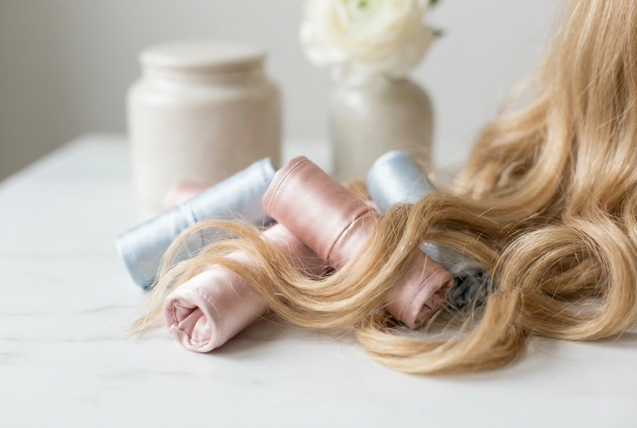 Rulos de seda: ondas cómodas durante la noche, preparación y colocación