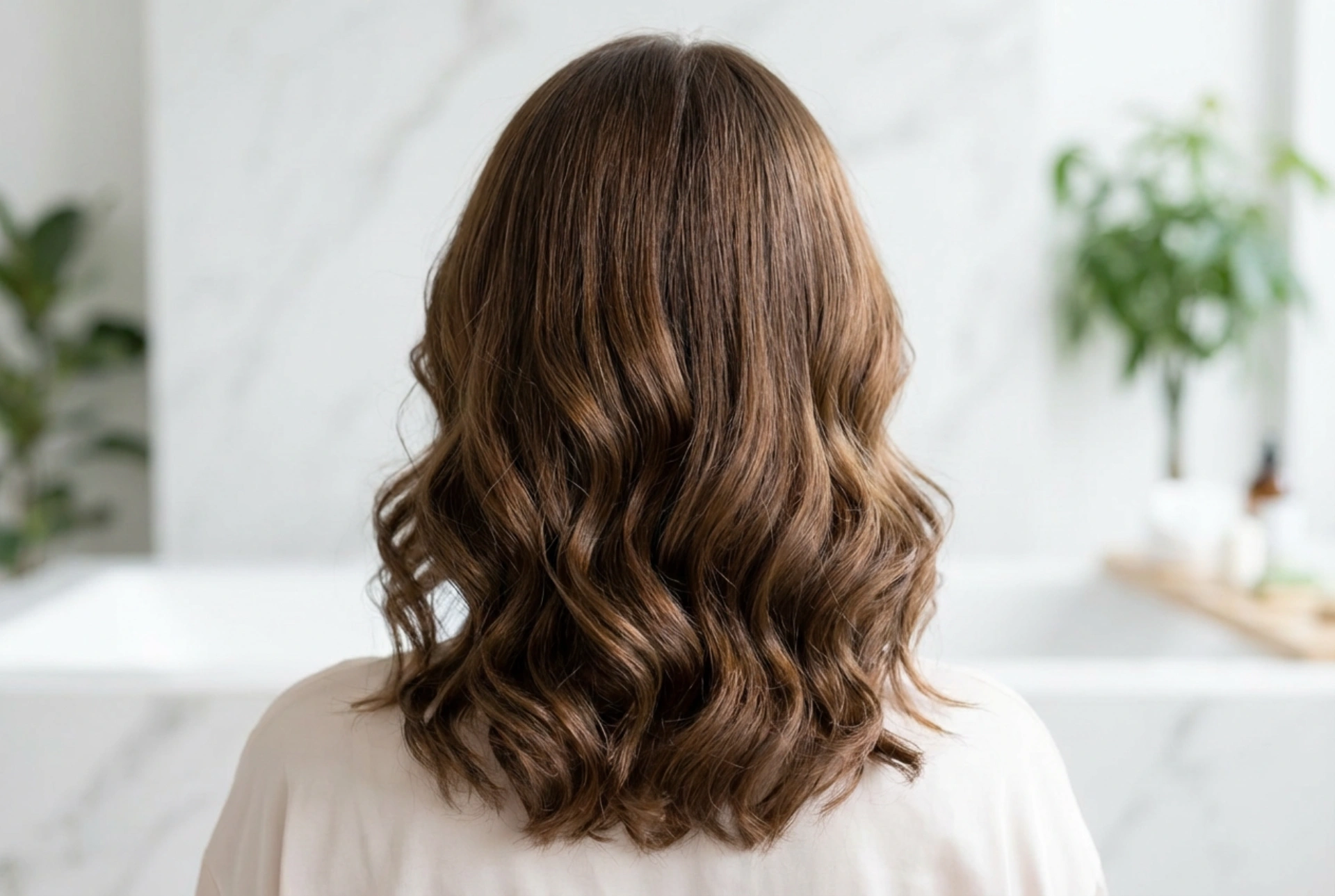 Ondas en el pelo hasta los hombros: peinado paso a paso y fijación