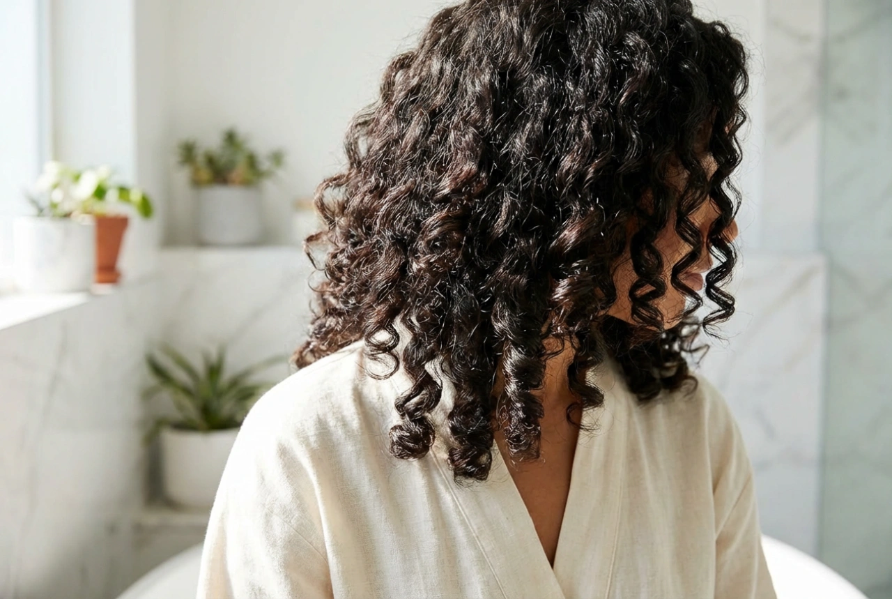 Rizos en cabello a los hombros: volumen y definición duraderos