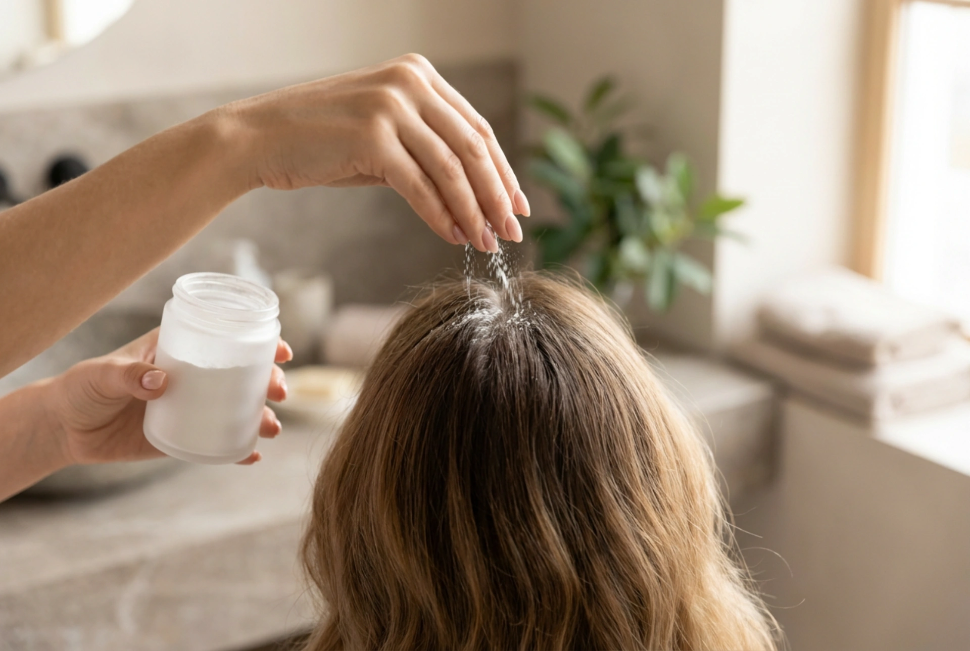 Polvo para el cabello paso a paso: volumen en la raíz y textura