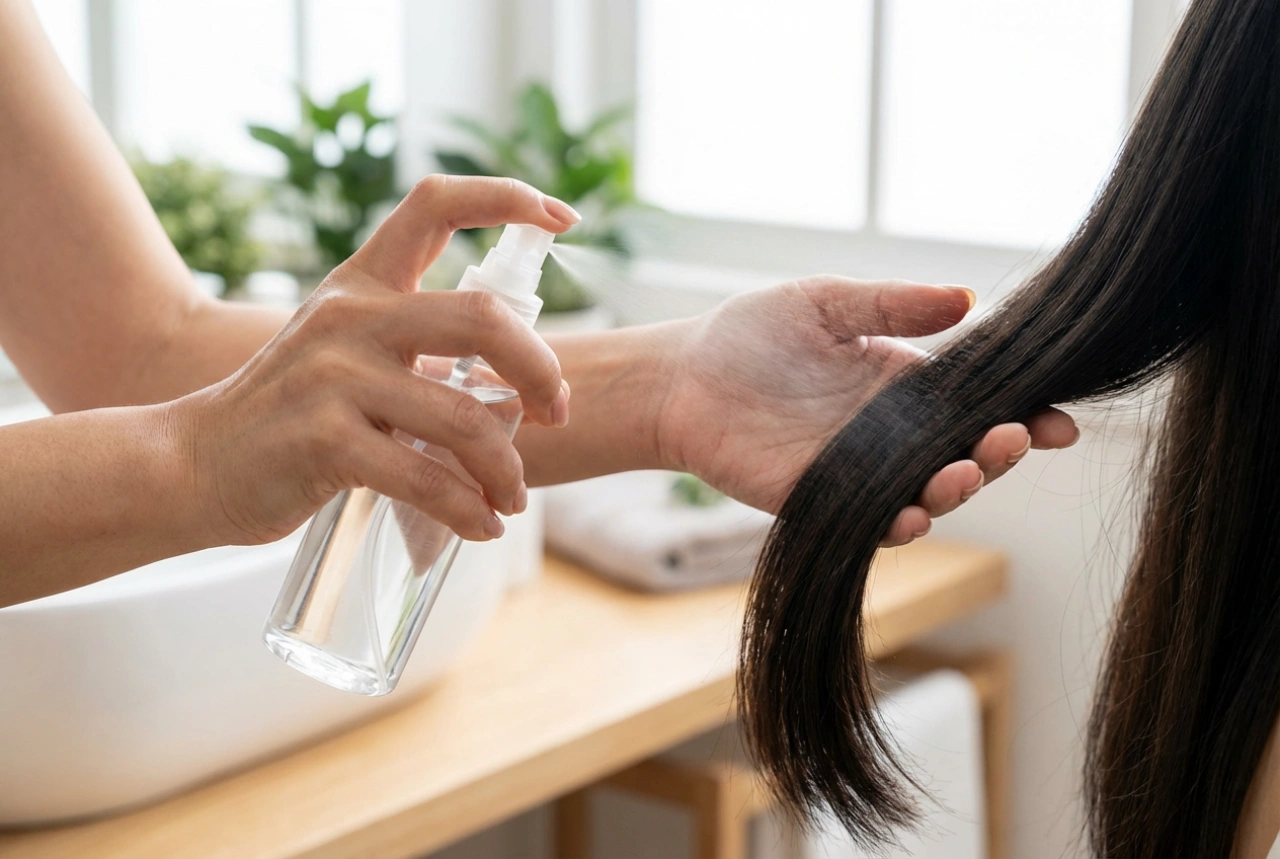 Termoprotección para el cabello antes de alisar y rizar: cómo aplicarla