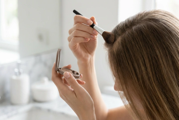 Polvo para raíces: cómo cubrir discretamente el crecimiento entre coloraciones