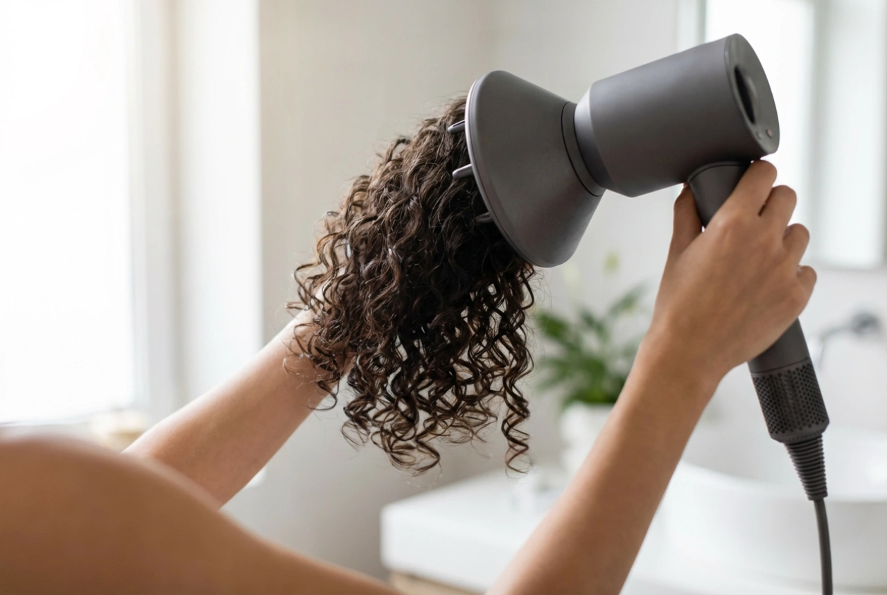 Secador para cabello rizado: ajustes, difusor y protección del rizo
