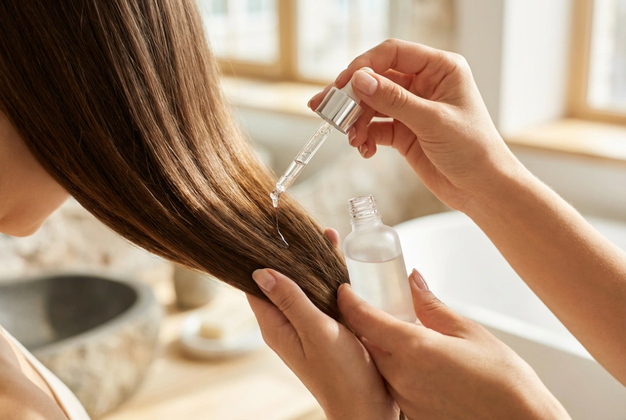 Sérum capilar de peluquería en casa: alisado, brillo y dosis del producto