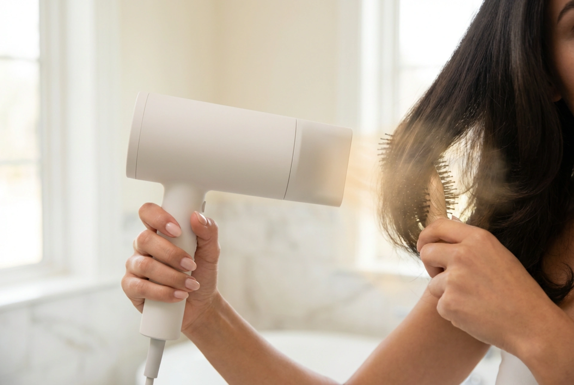 Secador de 2000 W: cómo usar la temperatura y el flujo de aire de forma segura