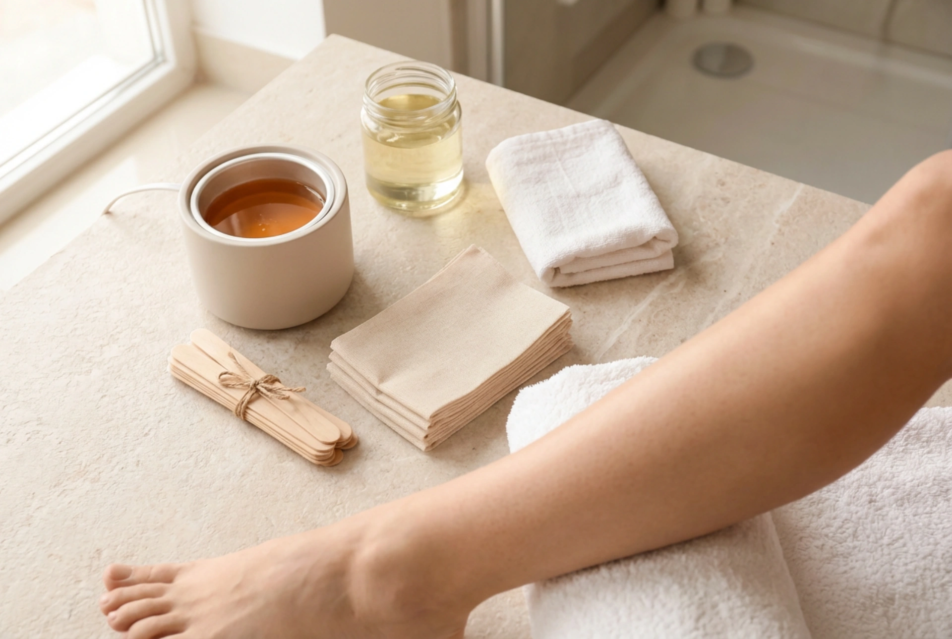 Depilación de piernas con cera en casa: preparación, aplicación y retirada