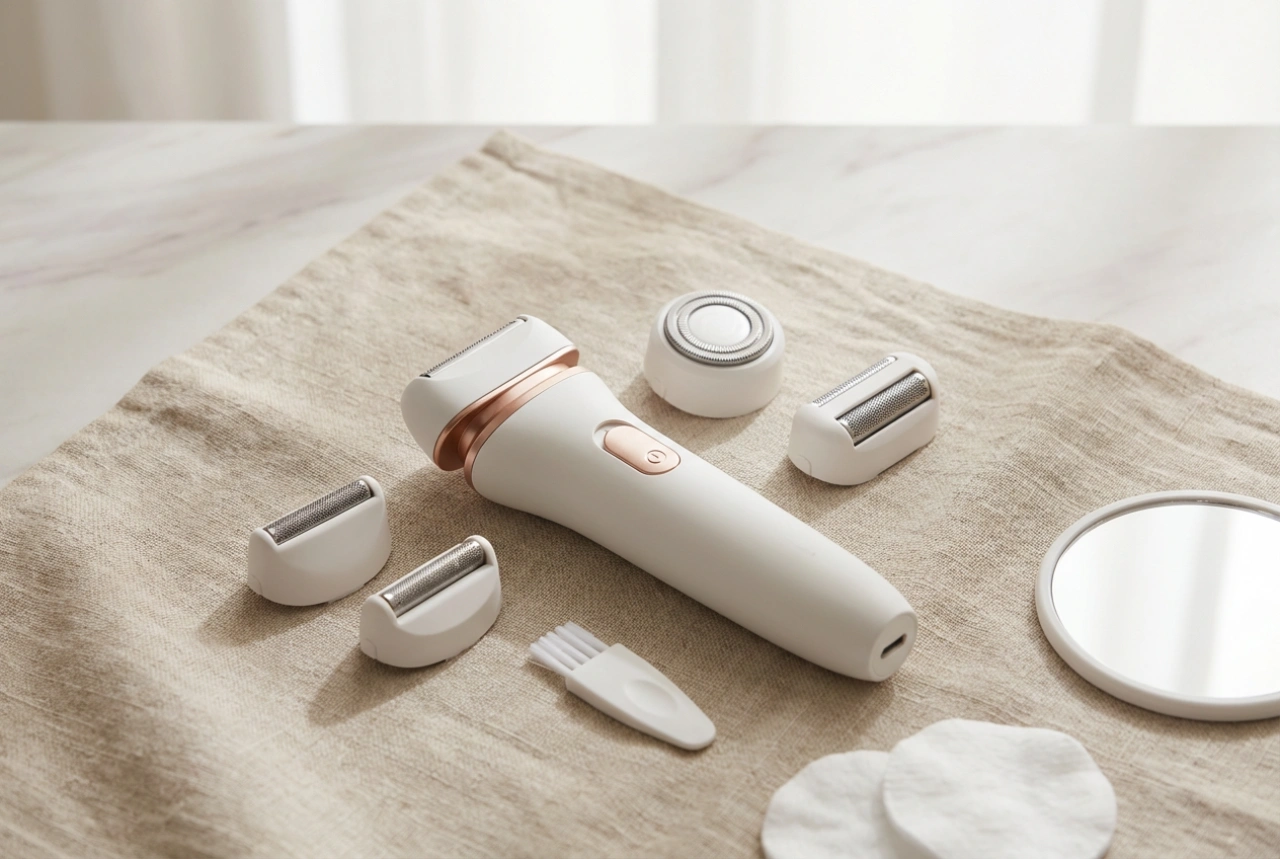 Afeitadora eléctrica femenina: cabezales, modos y limpieza
