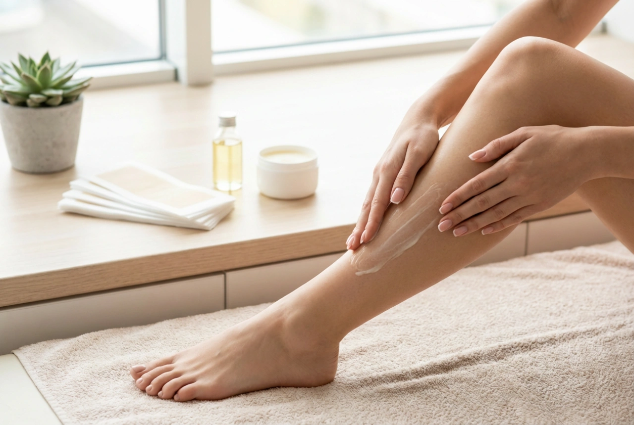 Depilación de piernas con cera: preparación de la piel, dirección de la tira y cuidados posteriores