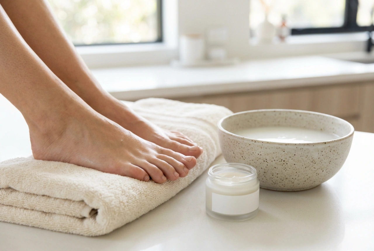 Piel seca en los pies: plan de cuidado, exfoliación y protección de los talones