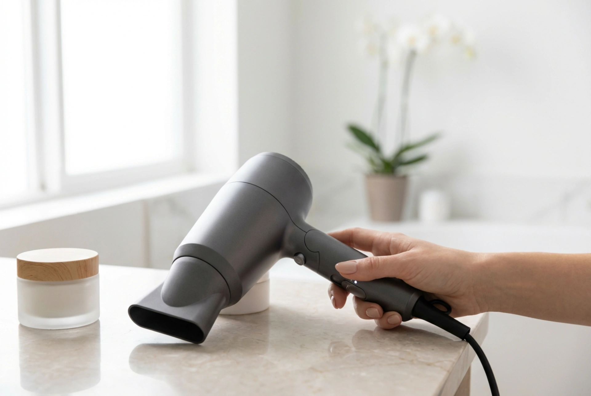 Secado seguro con secador de pelo: ajustes de temperatura