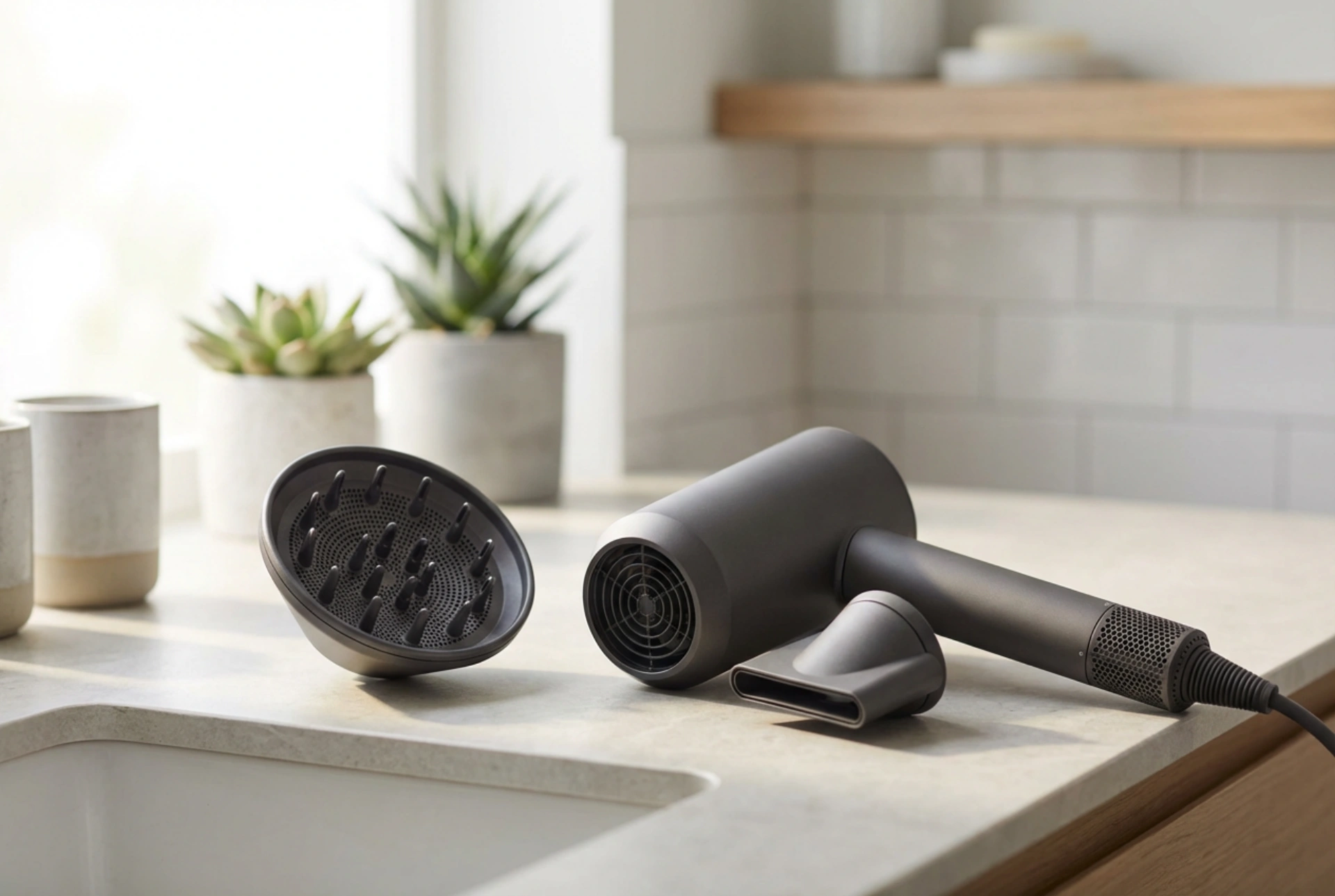 Secadores de pelo y secado saludable: difusor, concentrador y distancia