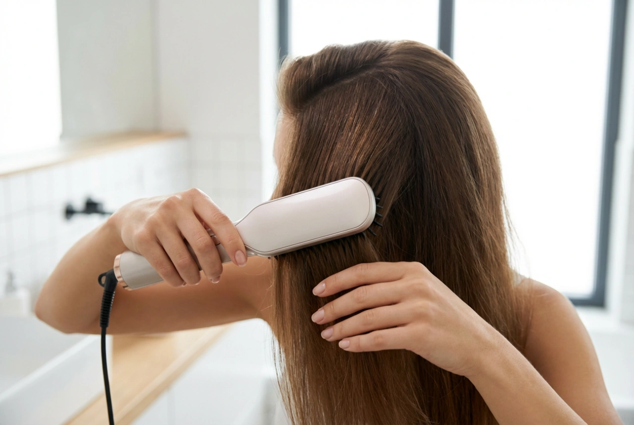 Moldeador de pelo desde cero: peinado, volumen en la raíz y sellado de la cutícula