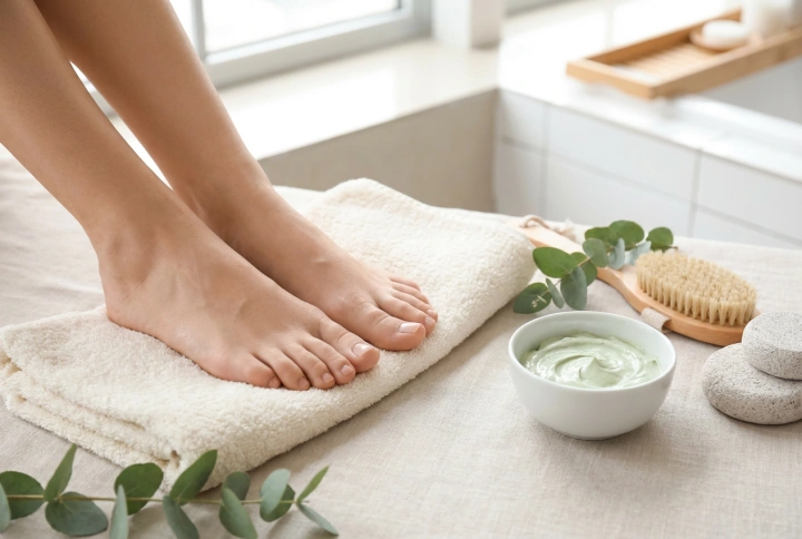 Mascarilla exfoliante para pies: cómo prepararla, aplicarla y retirarla