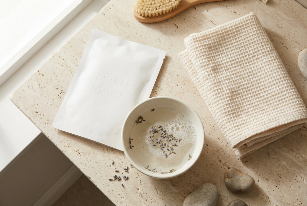 Mascarilla exfoliante para pies: preparación, aplicación y cuidados