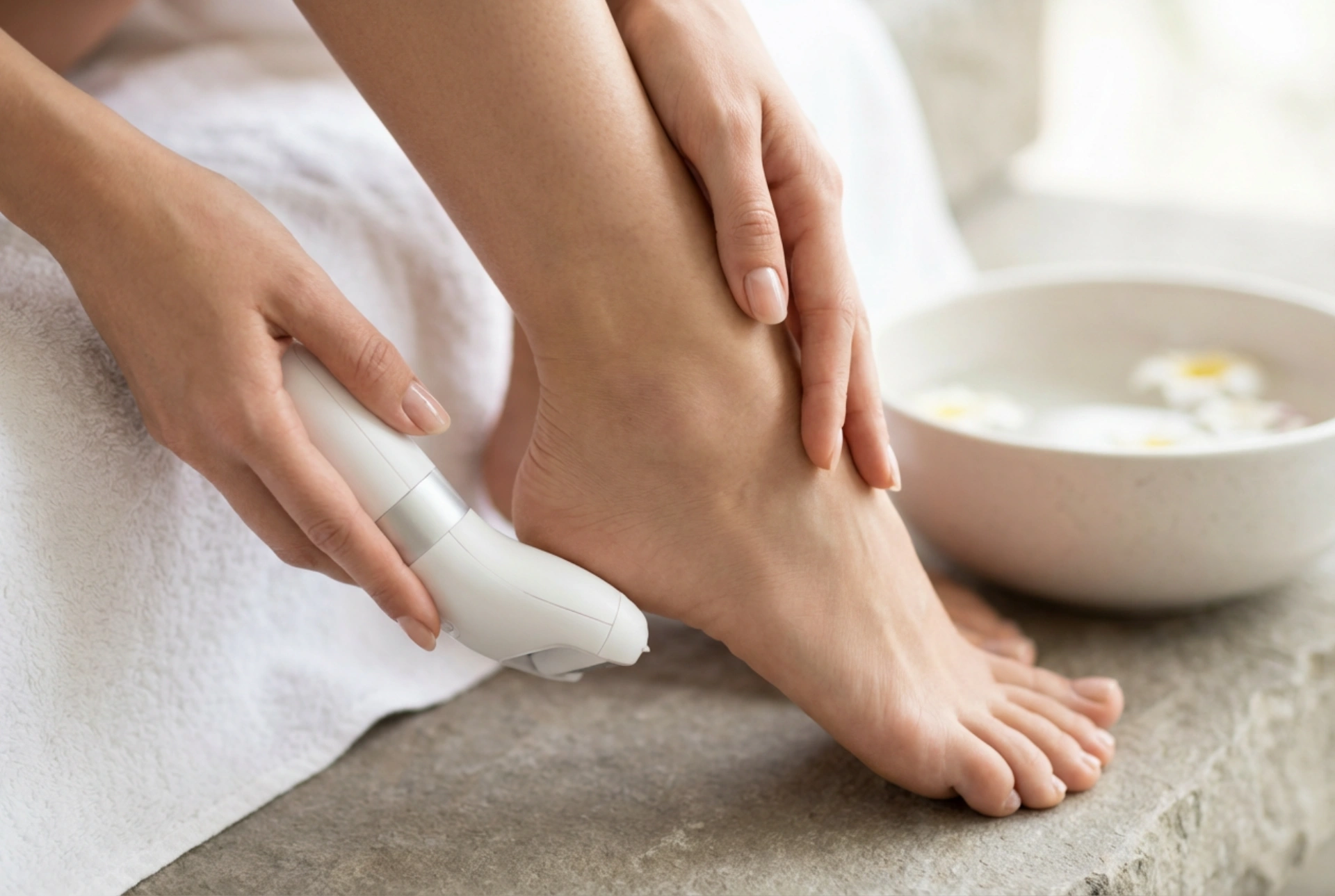 Torno profesional para pies: uso seguro en la pedicura casera