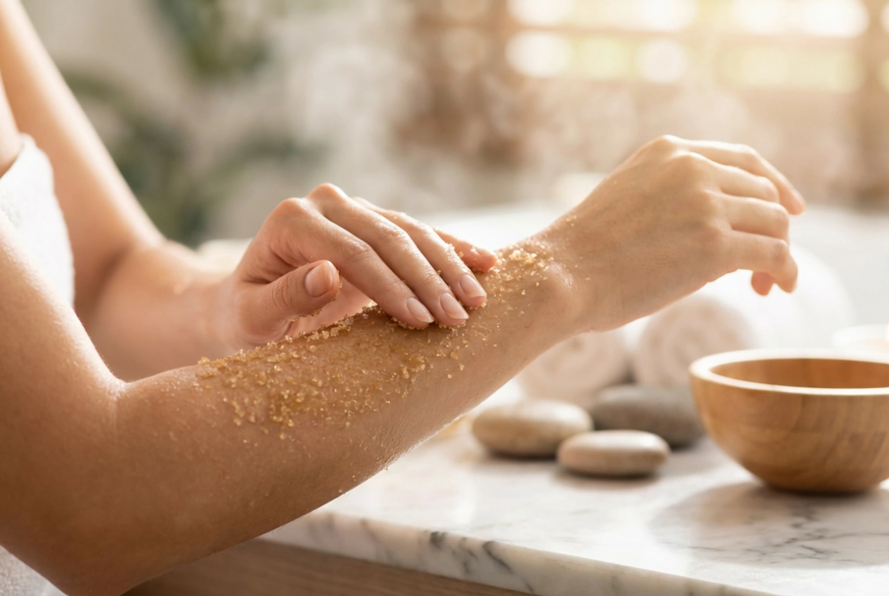 Exfoliación corporal en casa: frecuencia, técnica y cuidados posteriores