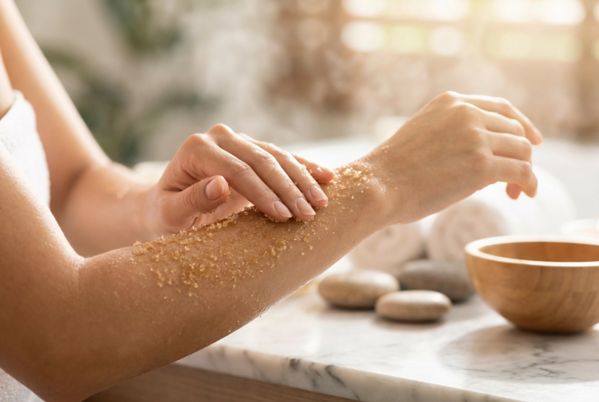 Exfoliación corporal en casa: frecuencia, técnica y cuidados posteriores
