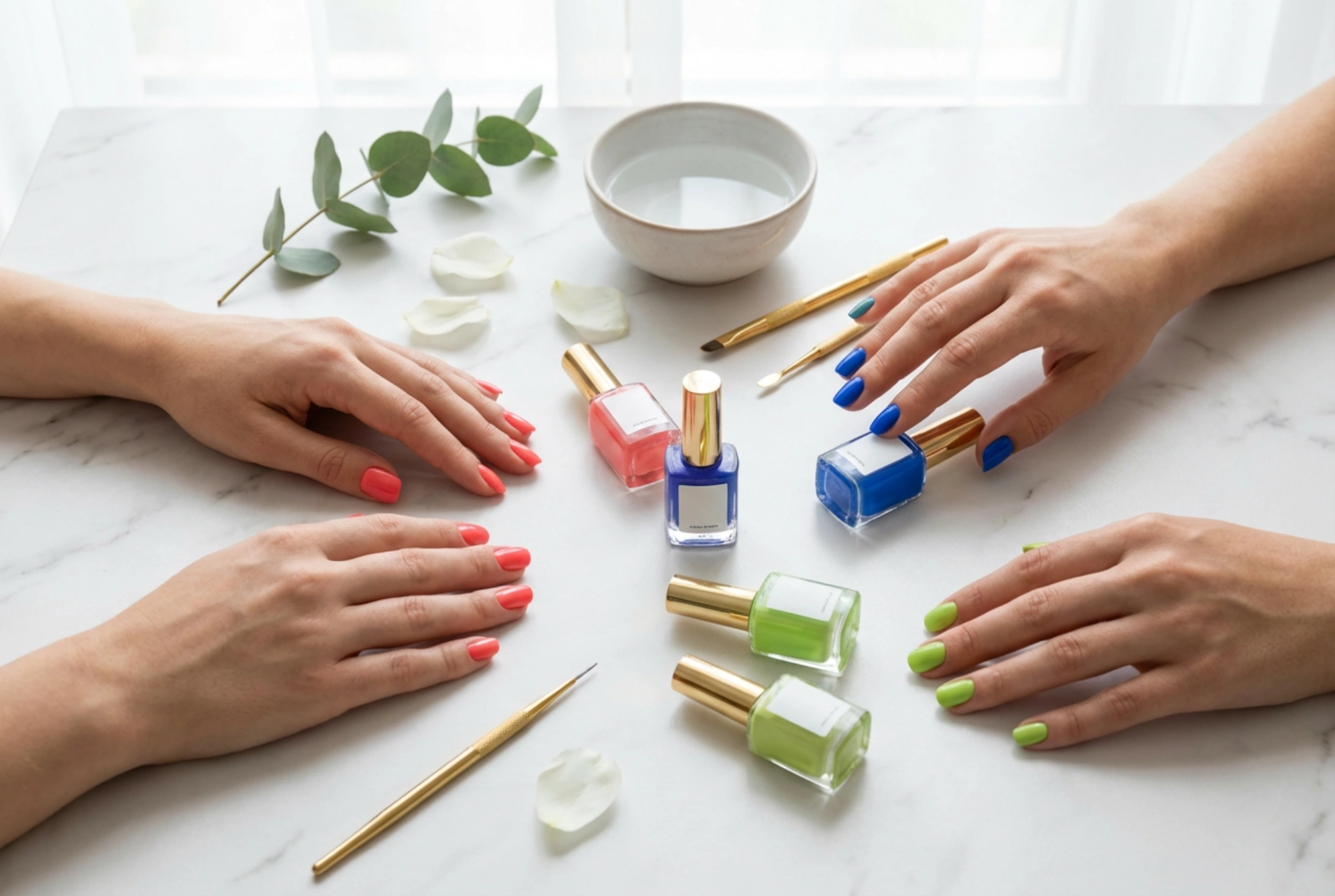 Uñas semipermanentes claras paso a paso: selección de color y cobertura