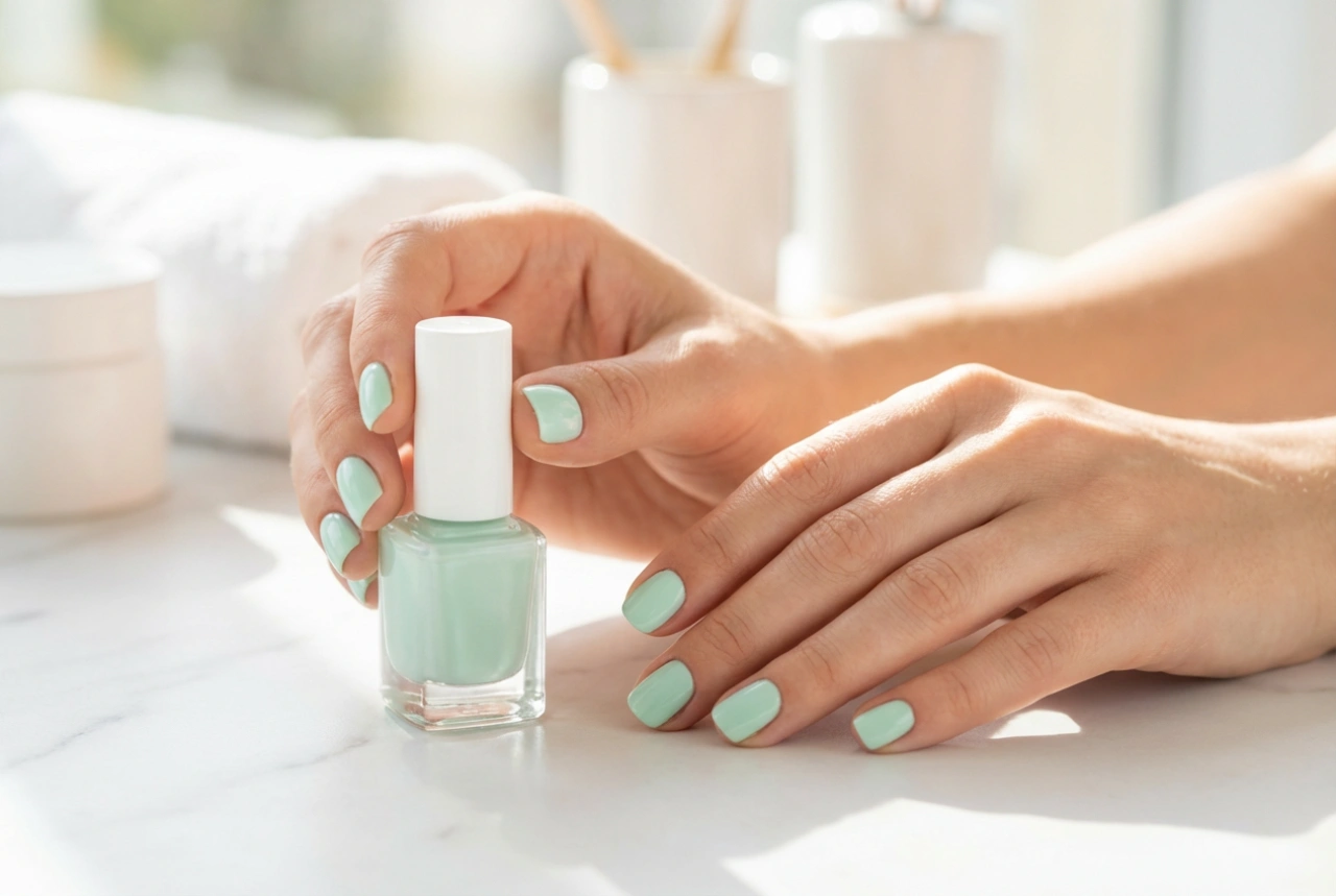 Uñas color menta para el día a día y el verano: cómo elegir el tono y realizarlas