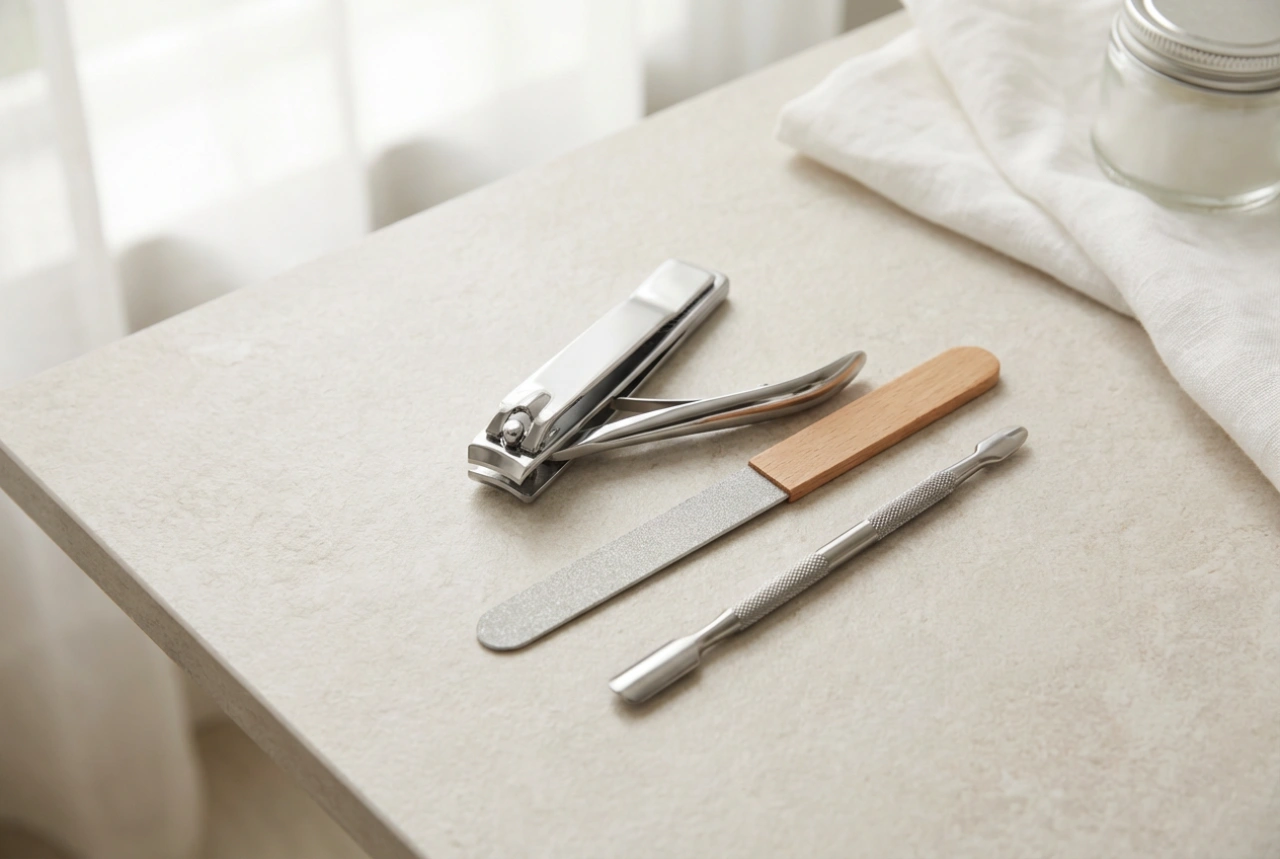 Kit de manicura: elementos básicos, almacenamiento e higiene