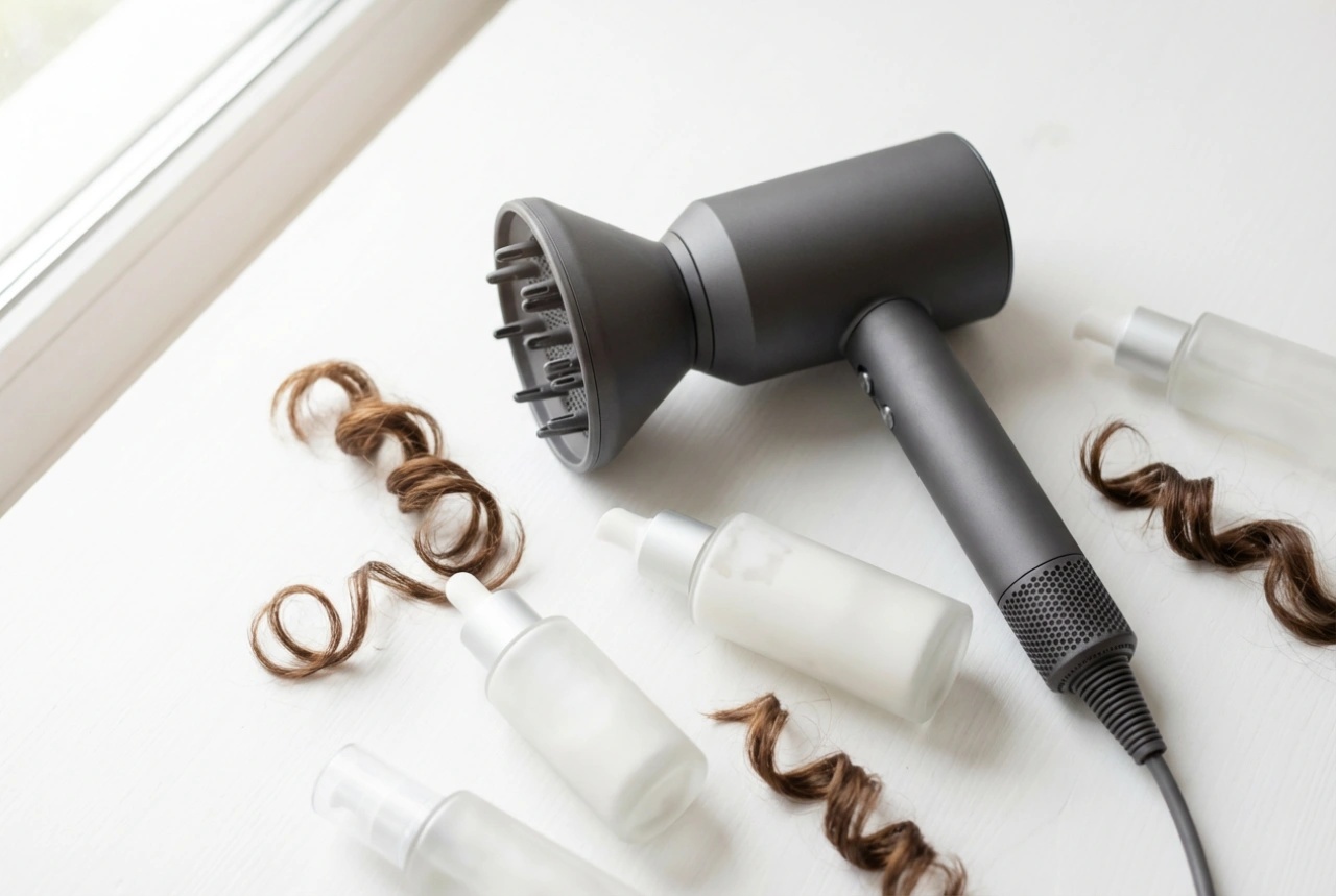 Secador con difusor para cabello rizado: cómo secar los rizos sin encrespamiento