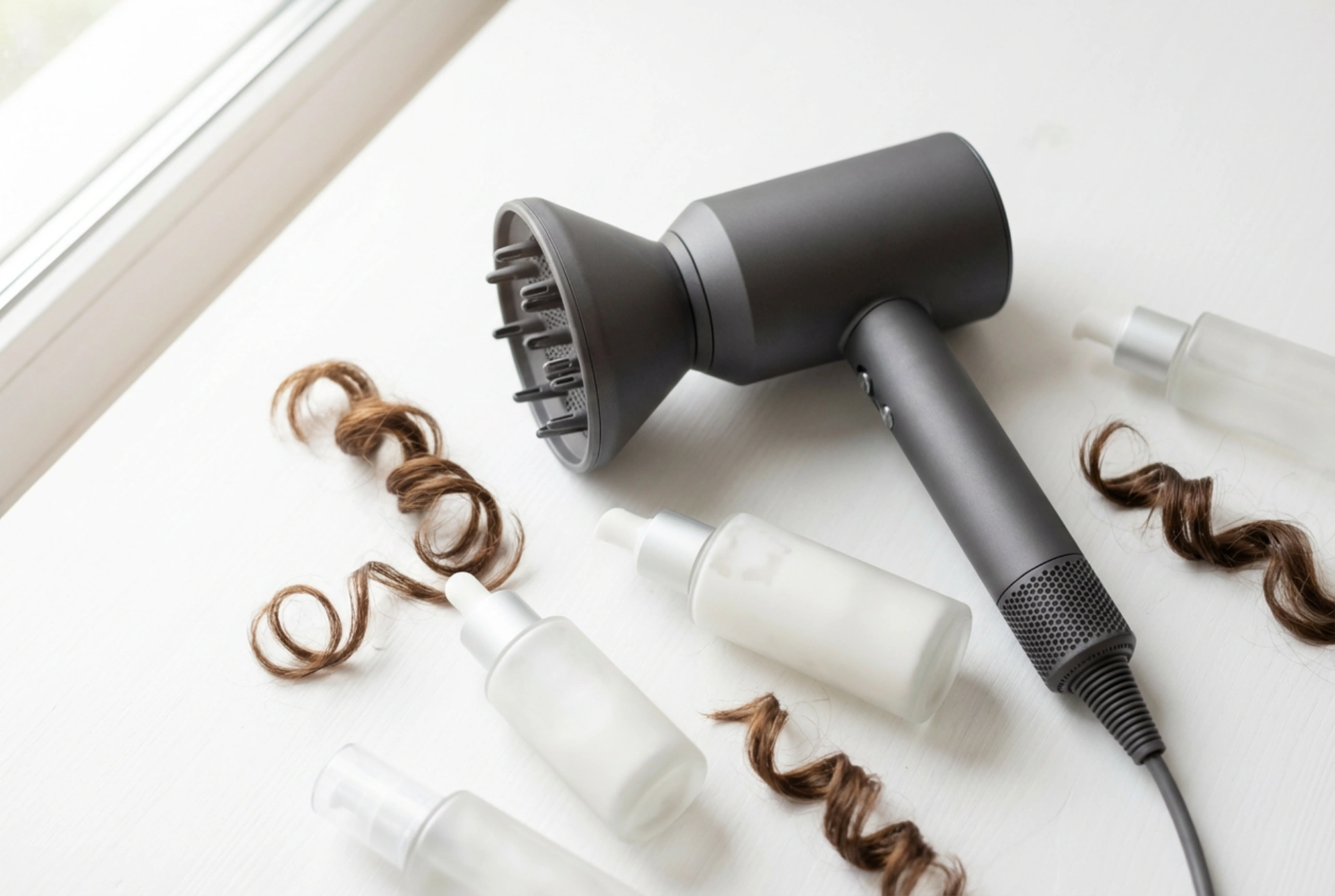 Secador con difusor para cabello rizado: cómo secar los rizos sin encrespamiento