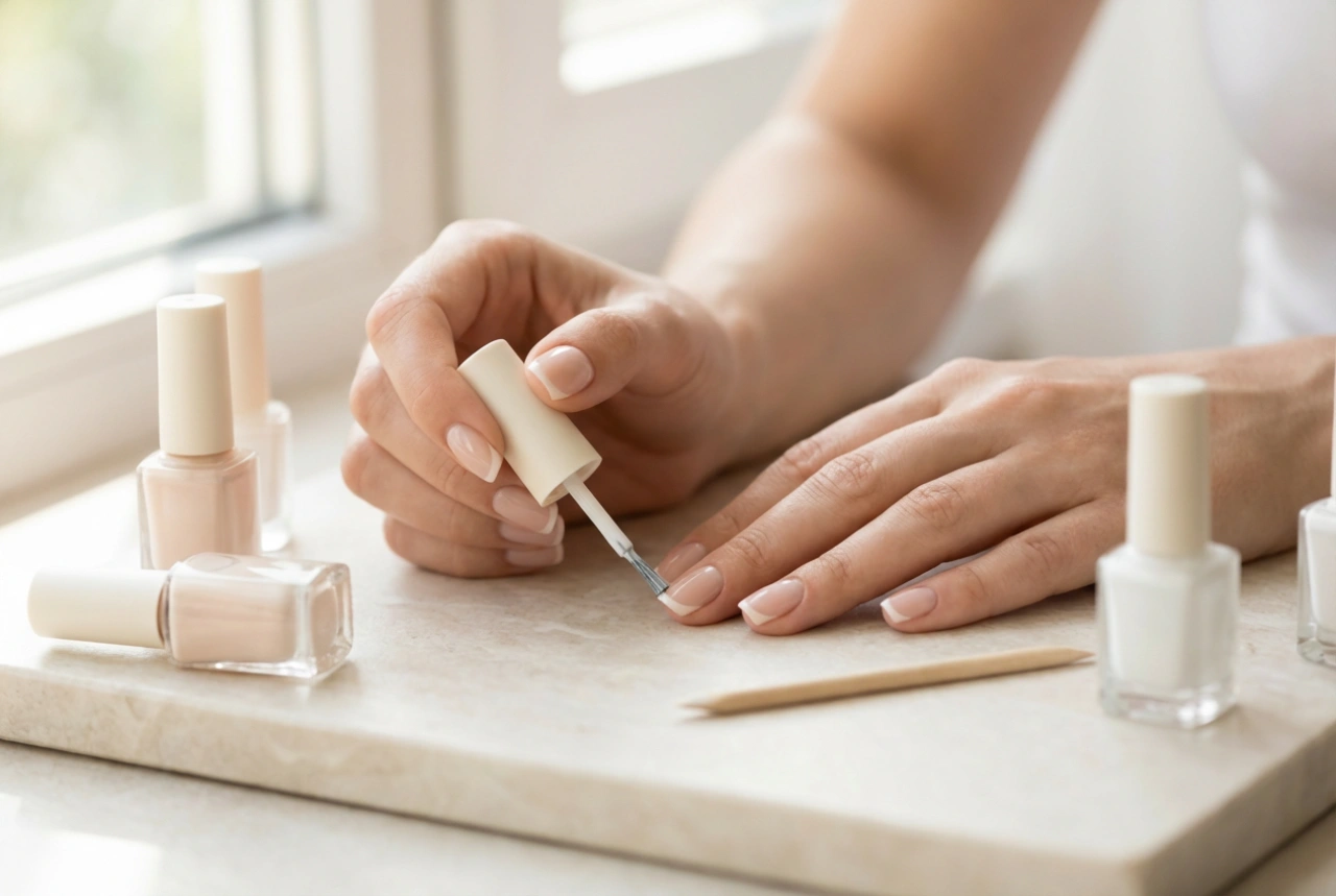 Kit de manicura francesa: preparación de las uñas y aplicación precisa