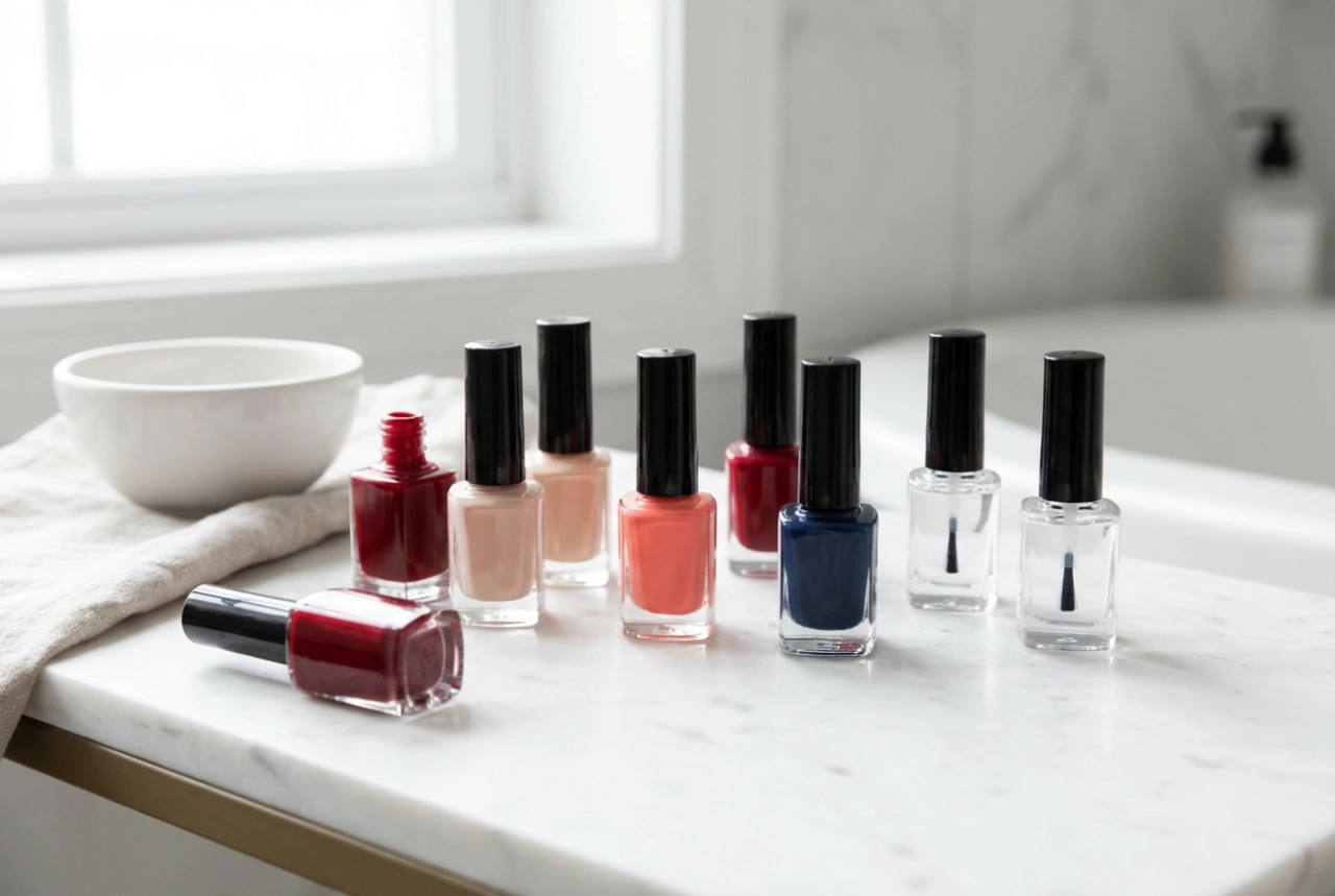 Kit de esmaltes de uñas: cómo combinar colores, bases y tops