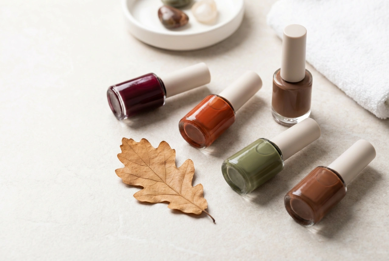 Manicura semipermanente para el otoño: preparación, paletas de colores otoñales y un acabado duradero