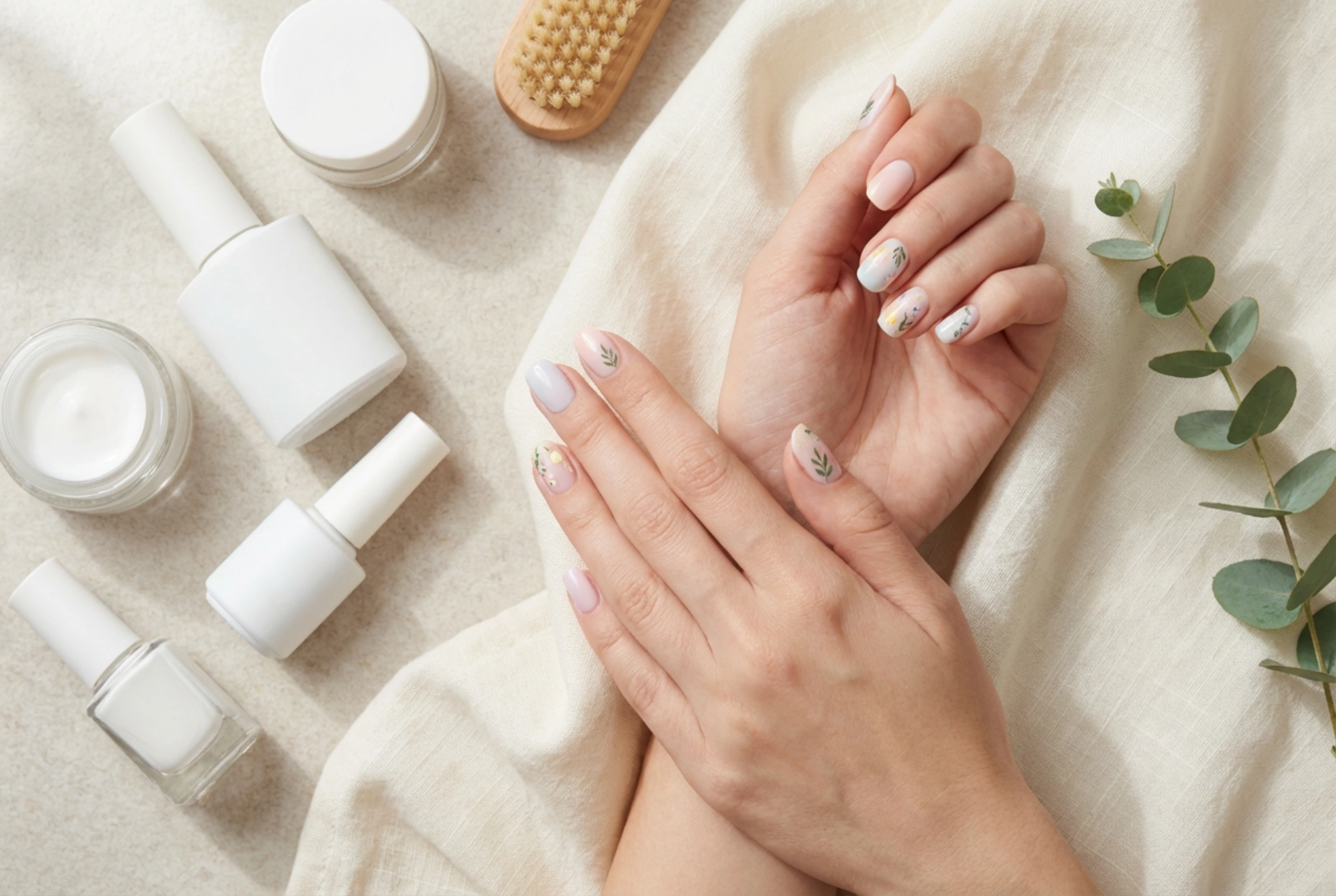 Manicura semipermanente de primavera: colores pastel, decoraciones delicadas y cuidado de las uñas