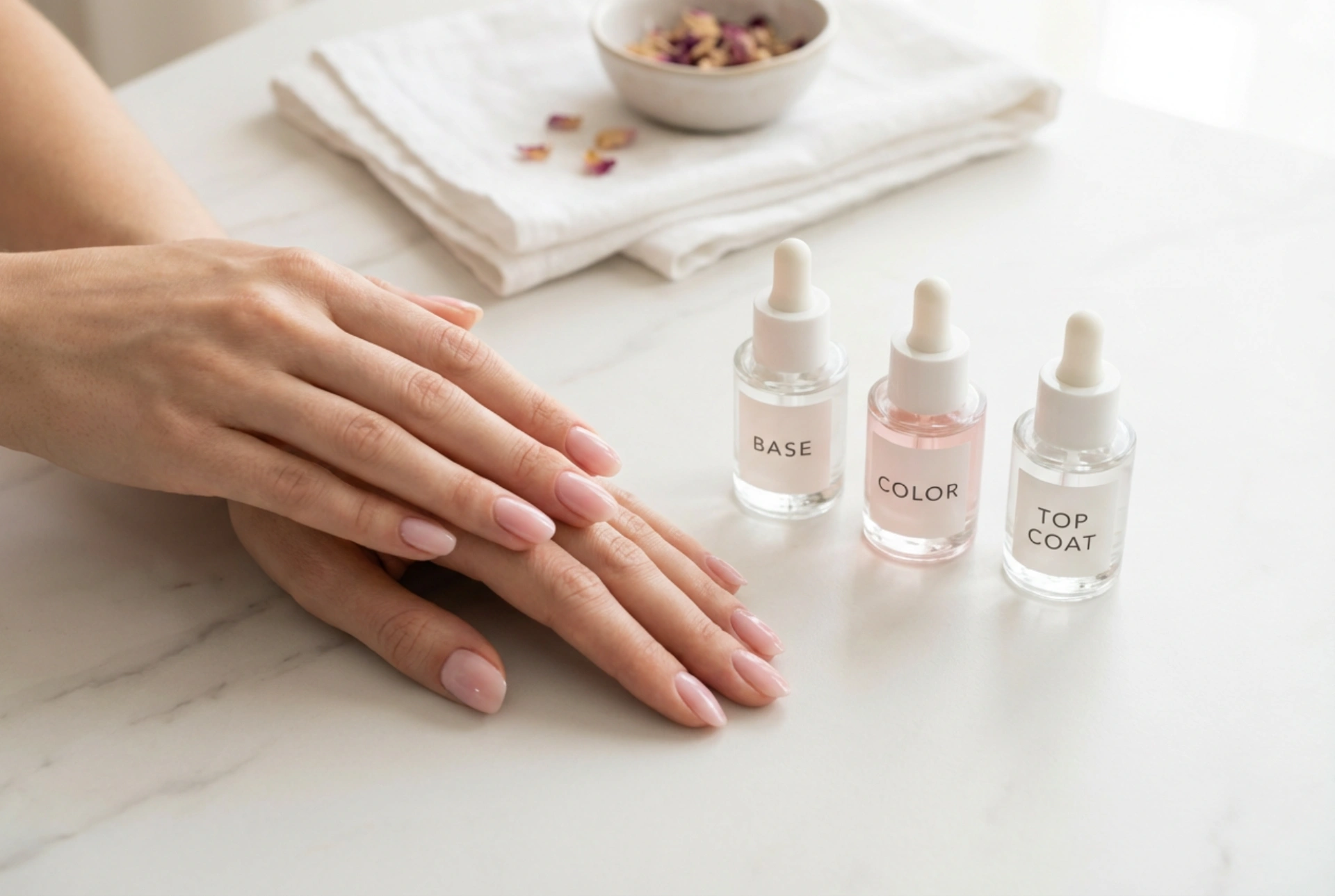 Manicura semipermanente clásica: base, color, top y los errores más comunes