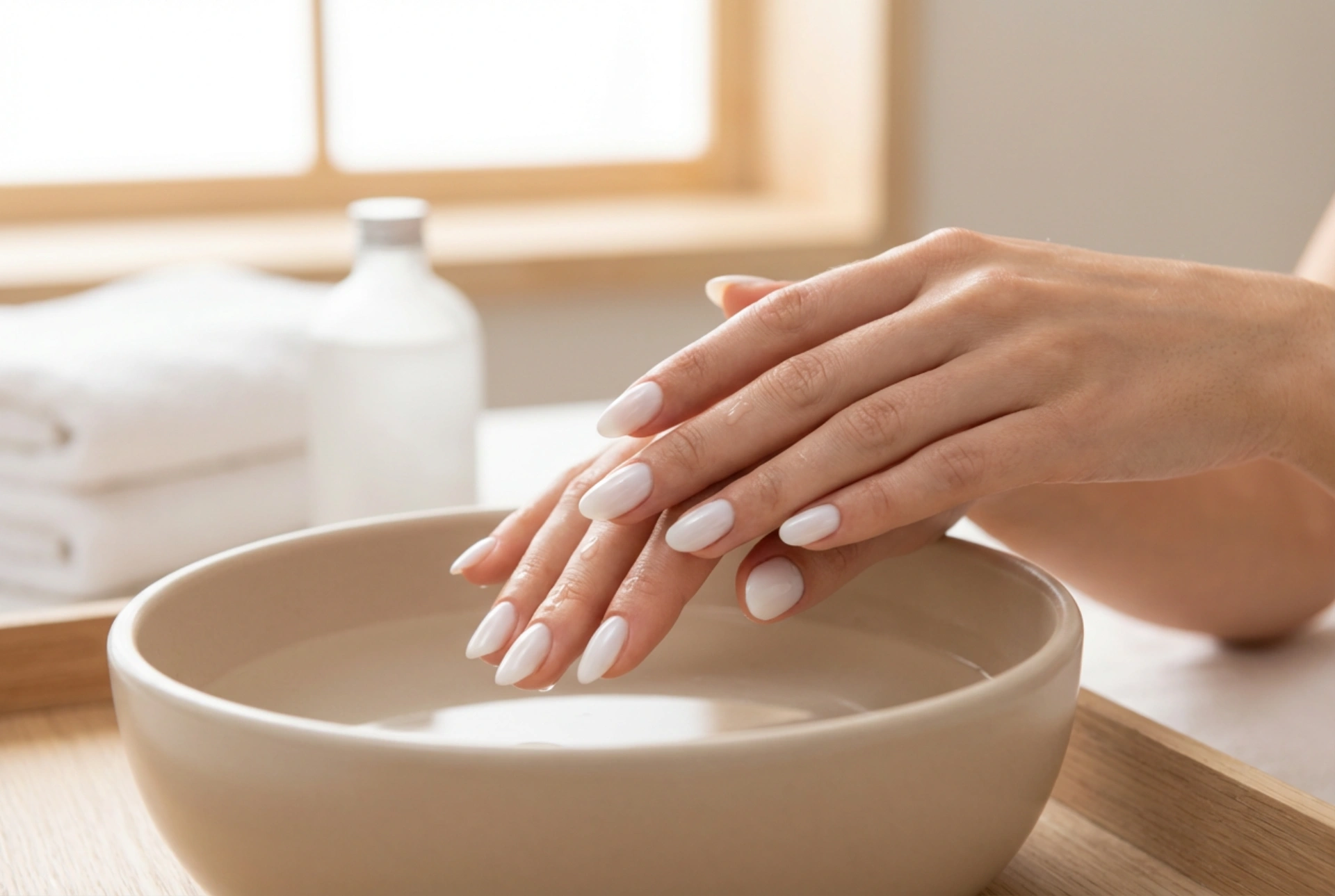 Manicura de tono lechoso en versión semipermanente: cómo lograr el efecto ideal