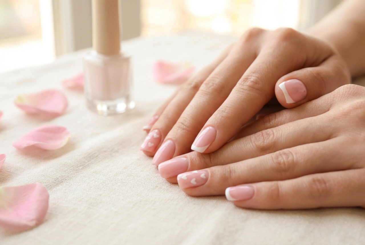 Manicura de San Valentín en casa: corazones, francesa y decoraciones sencillas
