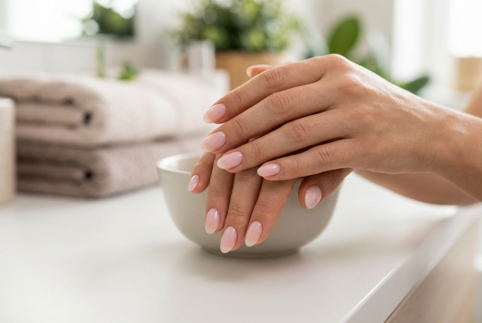Uñas de gel suaves: colores semitransparentes y capas finas