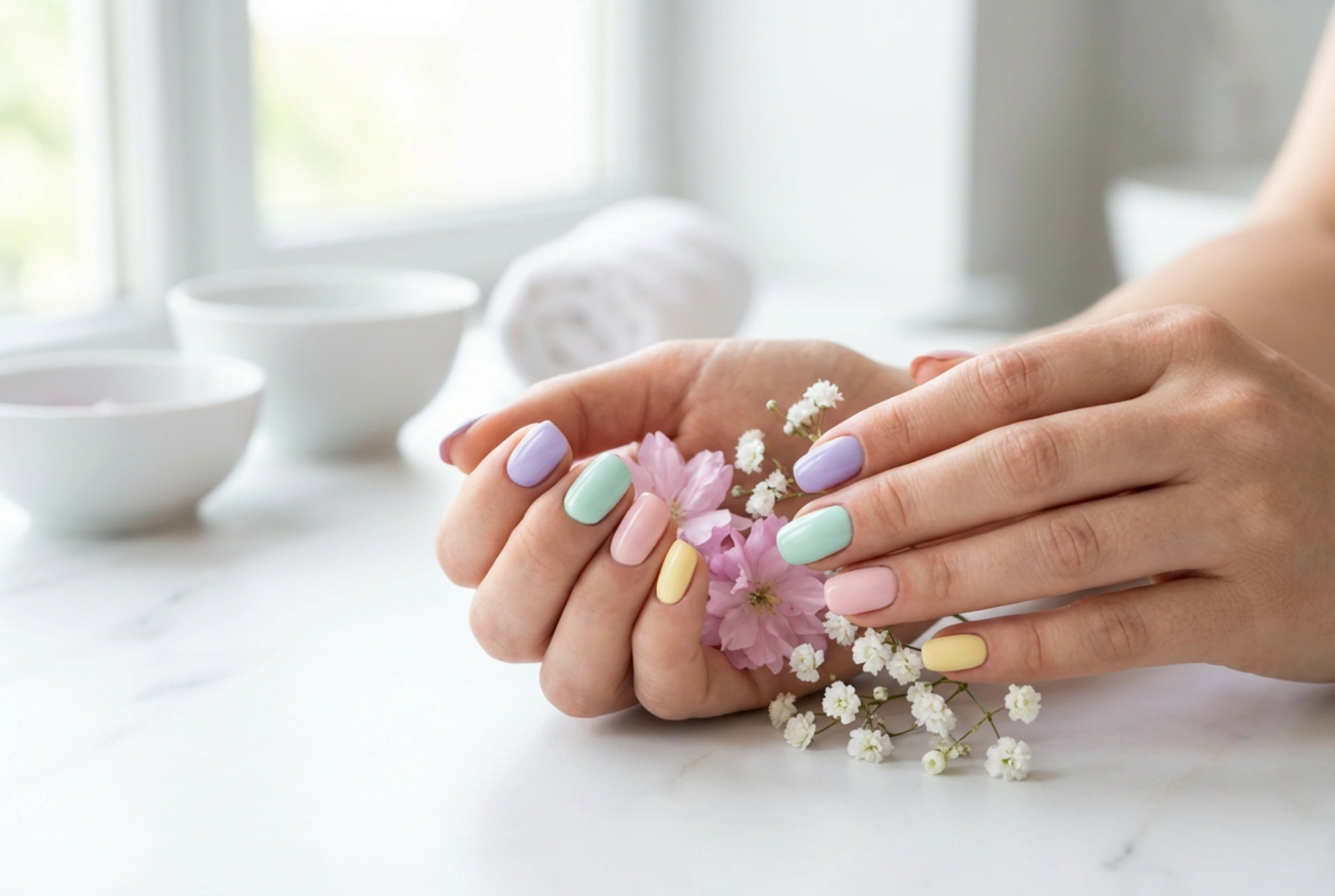 Guía de primavera: uñas híbridas para la primavera en unos sencillos pasos